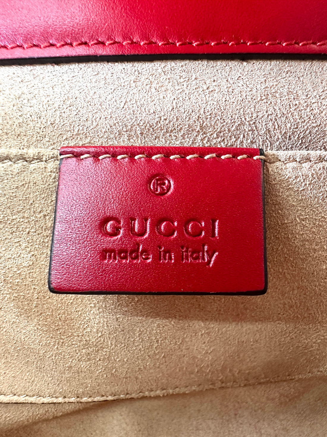 Gucci Padlock Red Guccissima Leather Shoulder Bag GG969