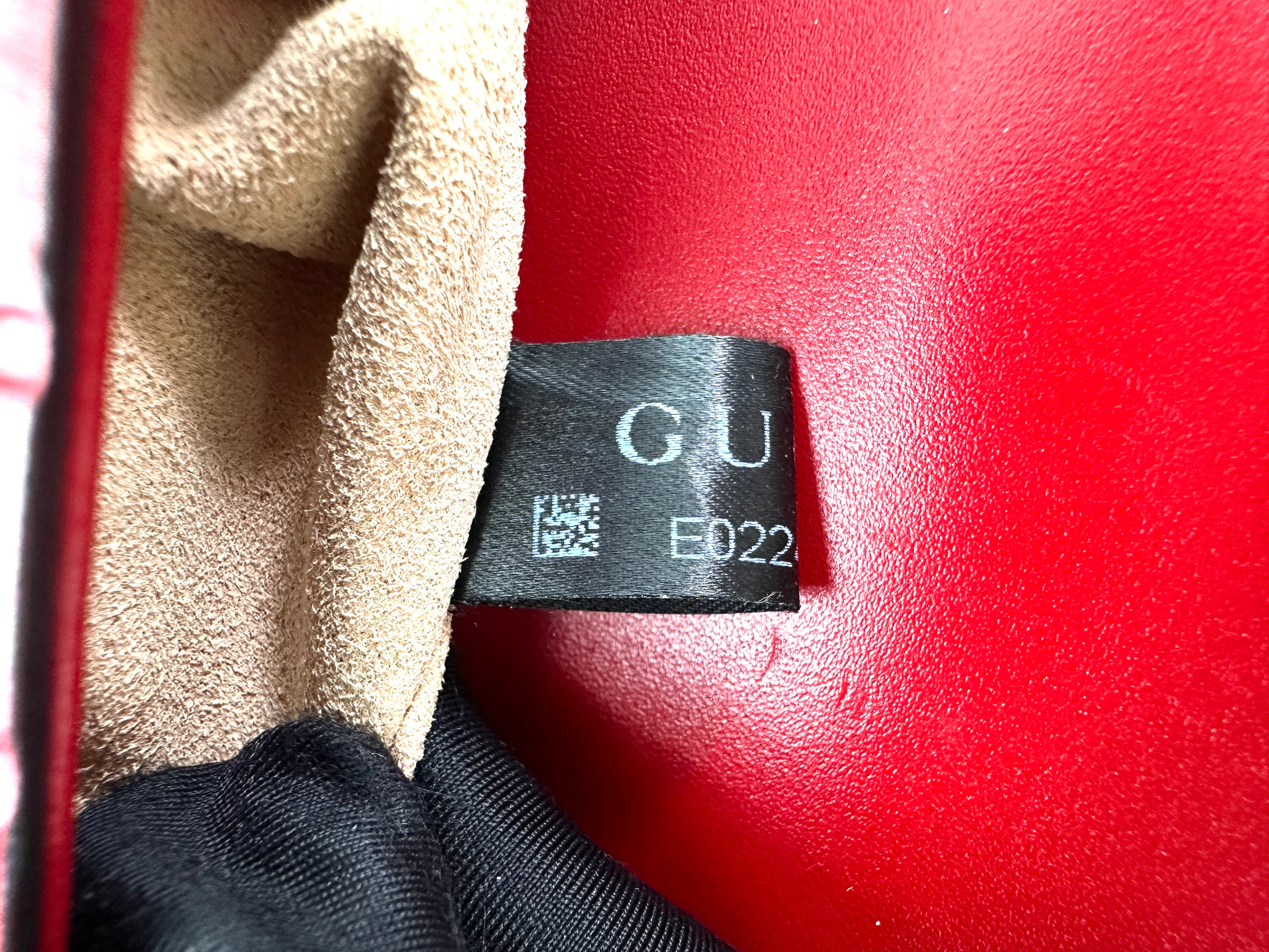 Gucci Padlock Red Guccissima Leather Shoulder Bag GG969
