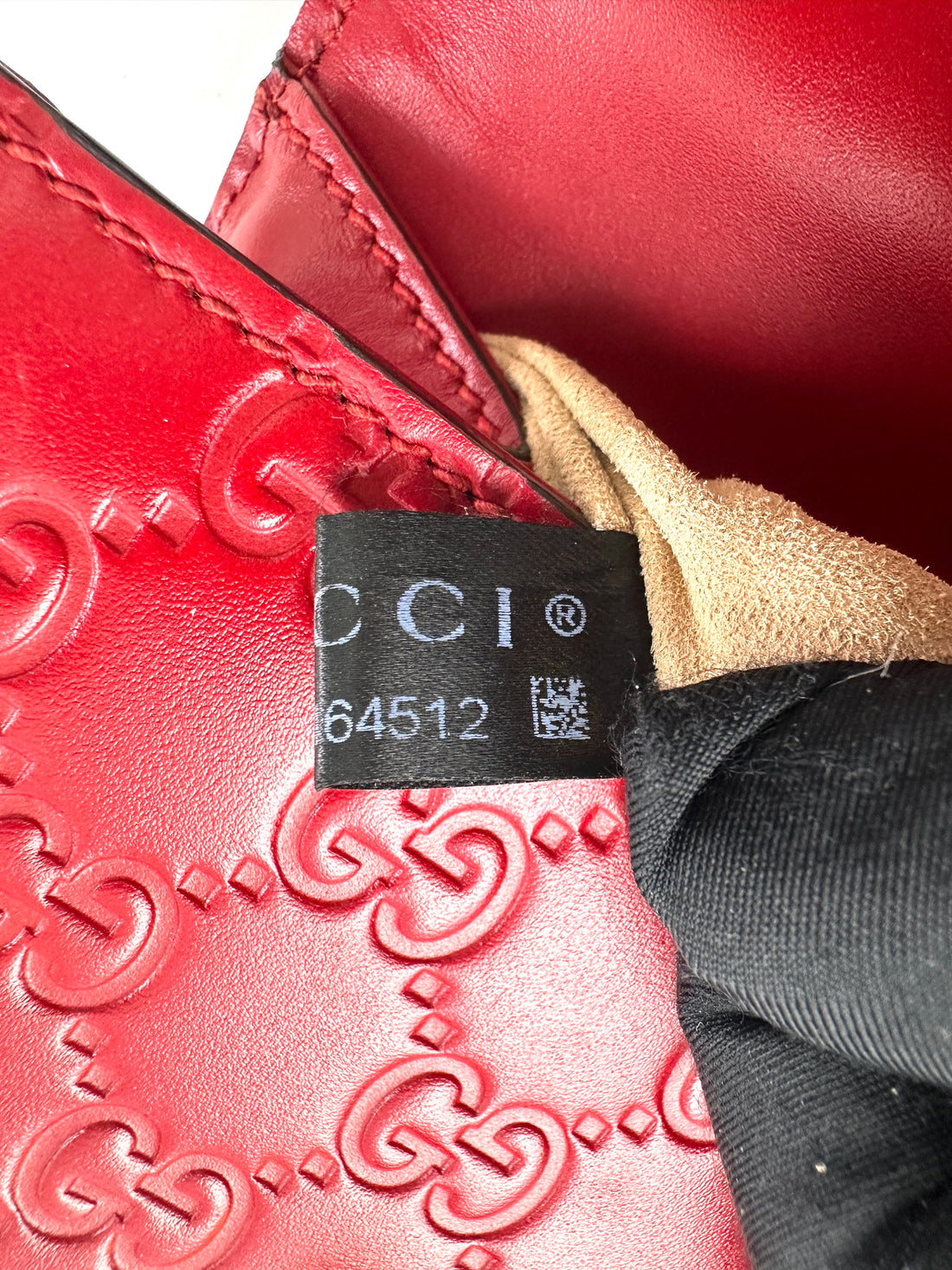 Gucci Padlock Red Guccissima Leather Shoulder Bag GG969
