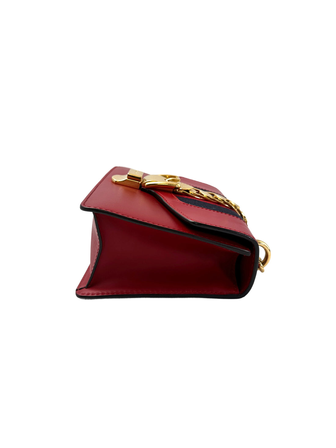 Gucci Sylvie Red Leather Small Size Shoulder Bag GG971