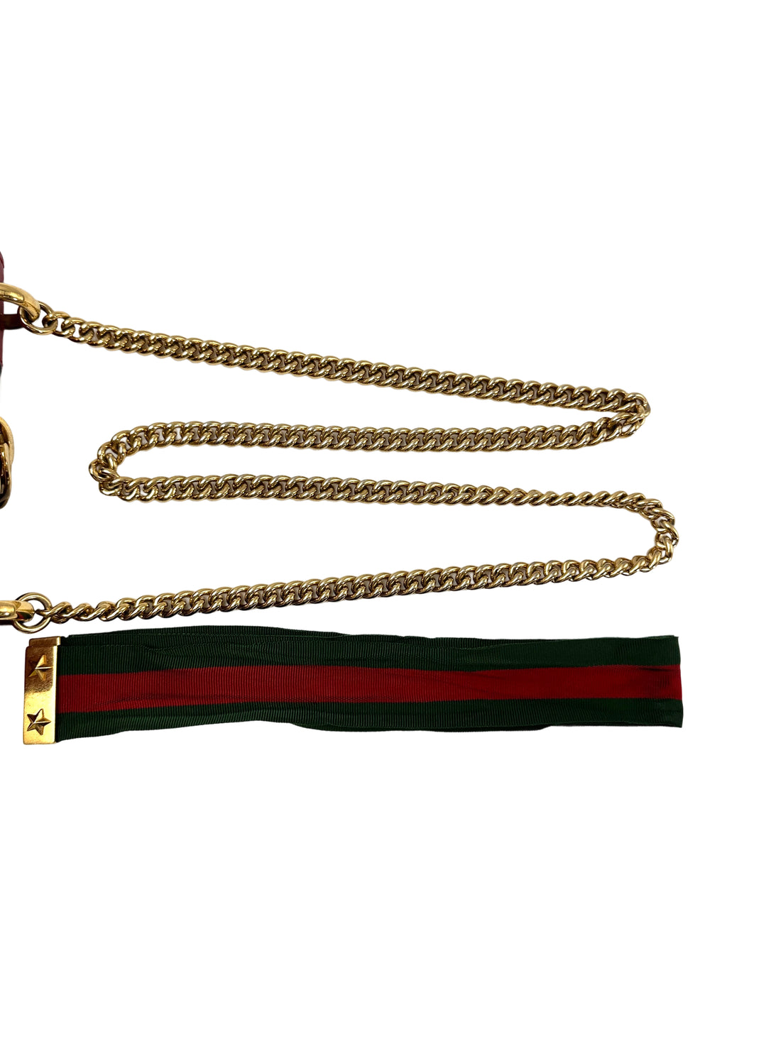 Gucci Sylvie Red Leather Small Size Shoulder Bag GG971