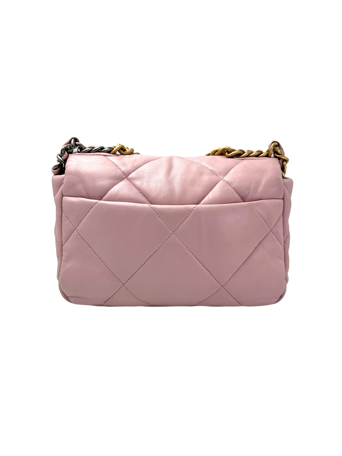 Chanel 19Bag Pink Quilted Lambskin Flap Bag(31***10) CC1952