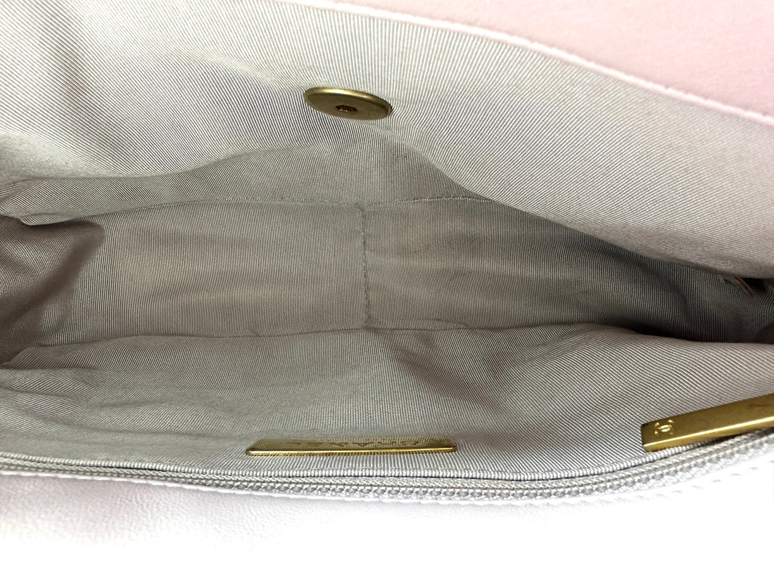 Chanel 19Bag Pink Quilted Lambskin Flap Bag(31***10) CC1952