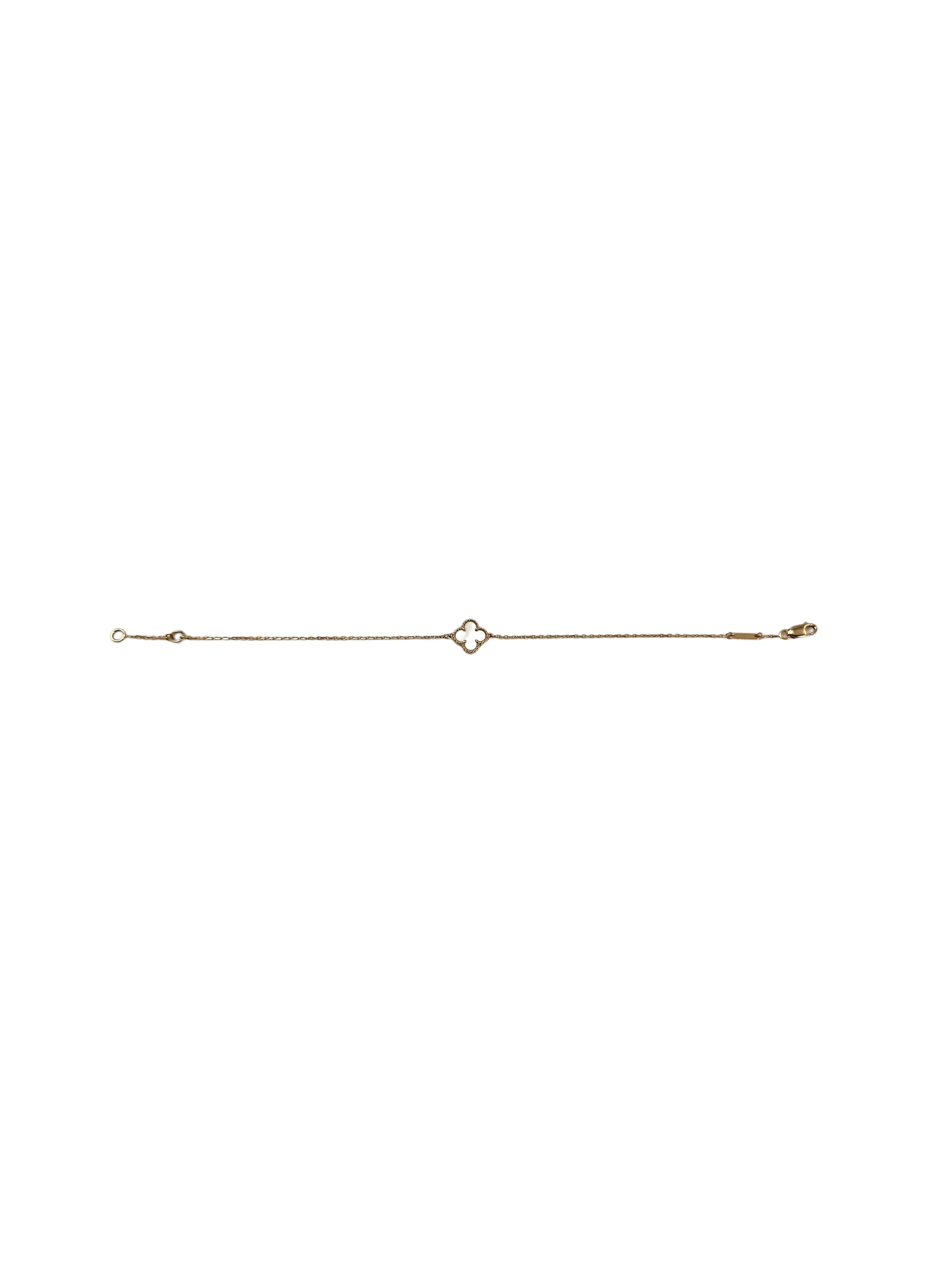 Van Cleef & Arpels White Alhambra Pendant VC03