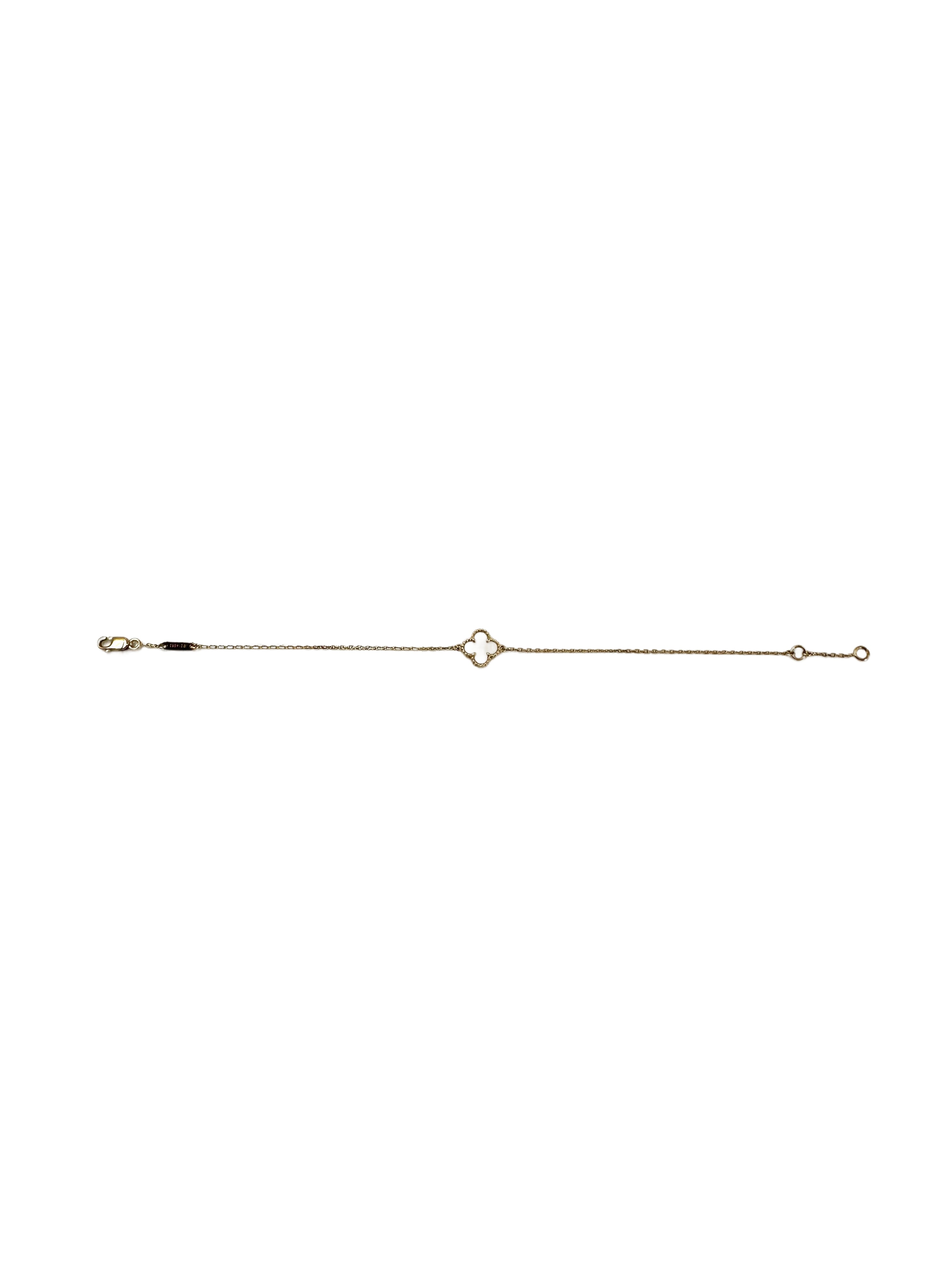 Van Cleef & Arpels White Alhambra Pendant VC03