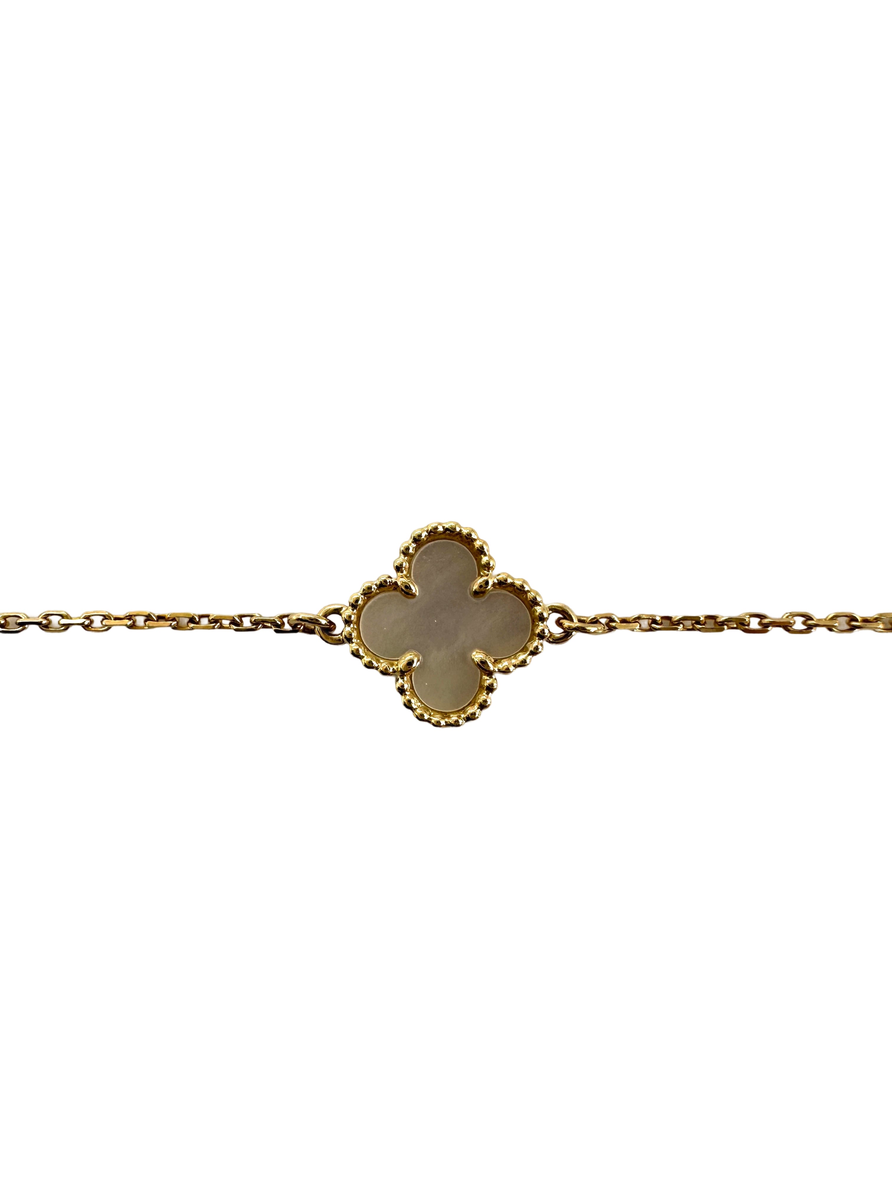 Van Cleef & Arpels White Alhambra Pendant VC03