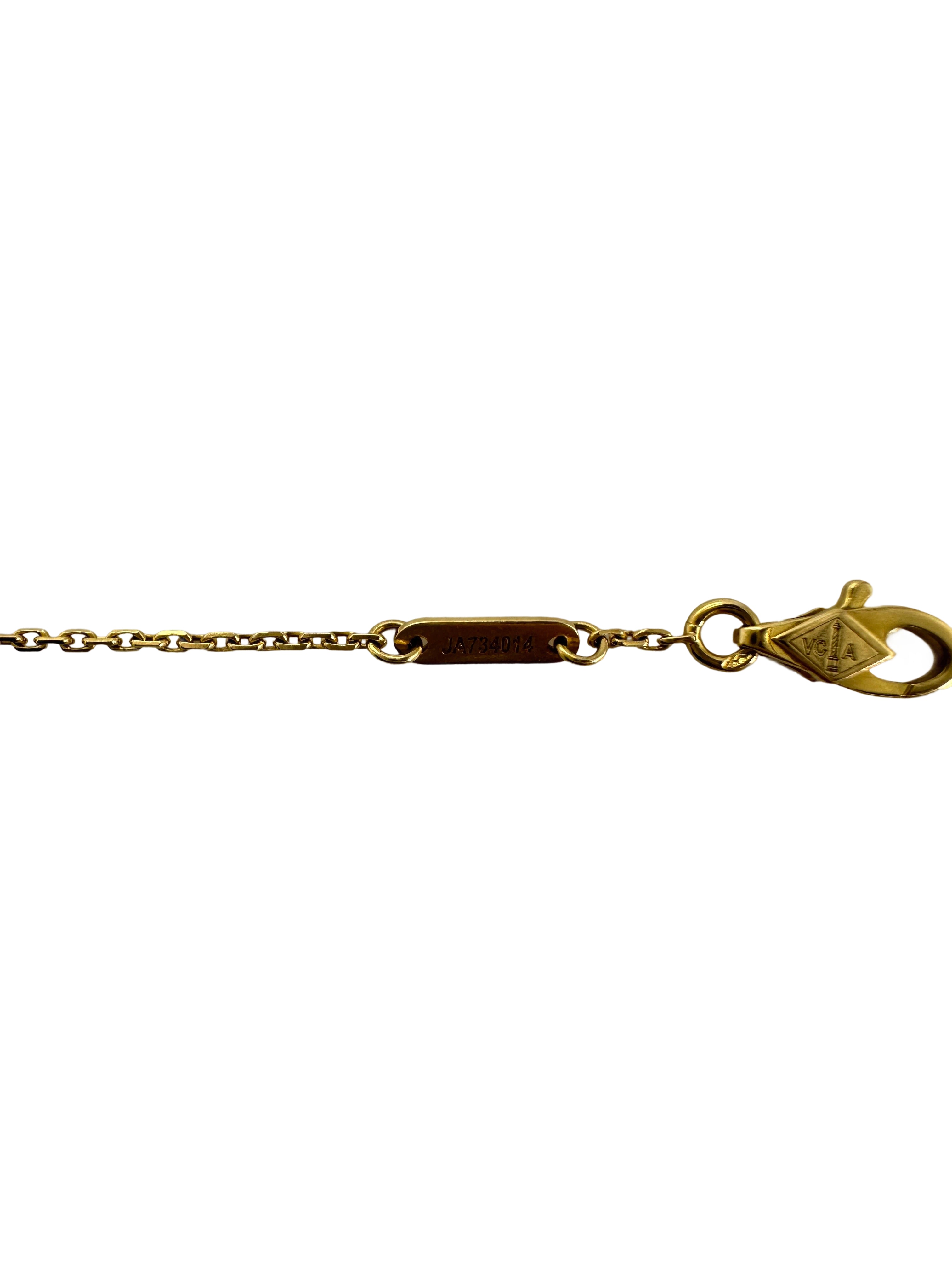 Van Cleef & Arpels White Alhambra Pendant VC04