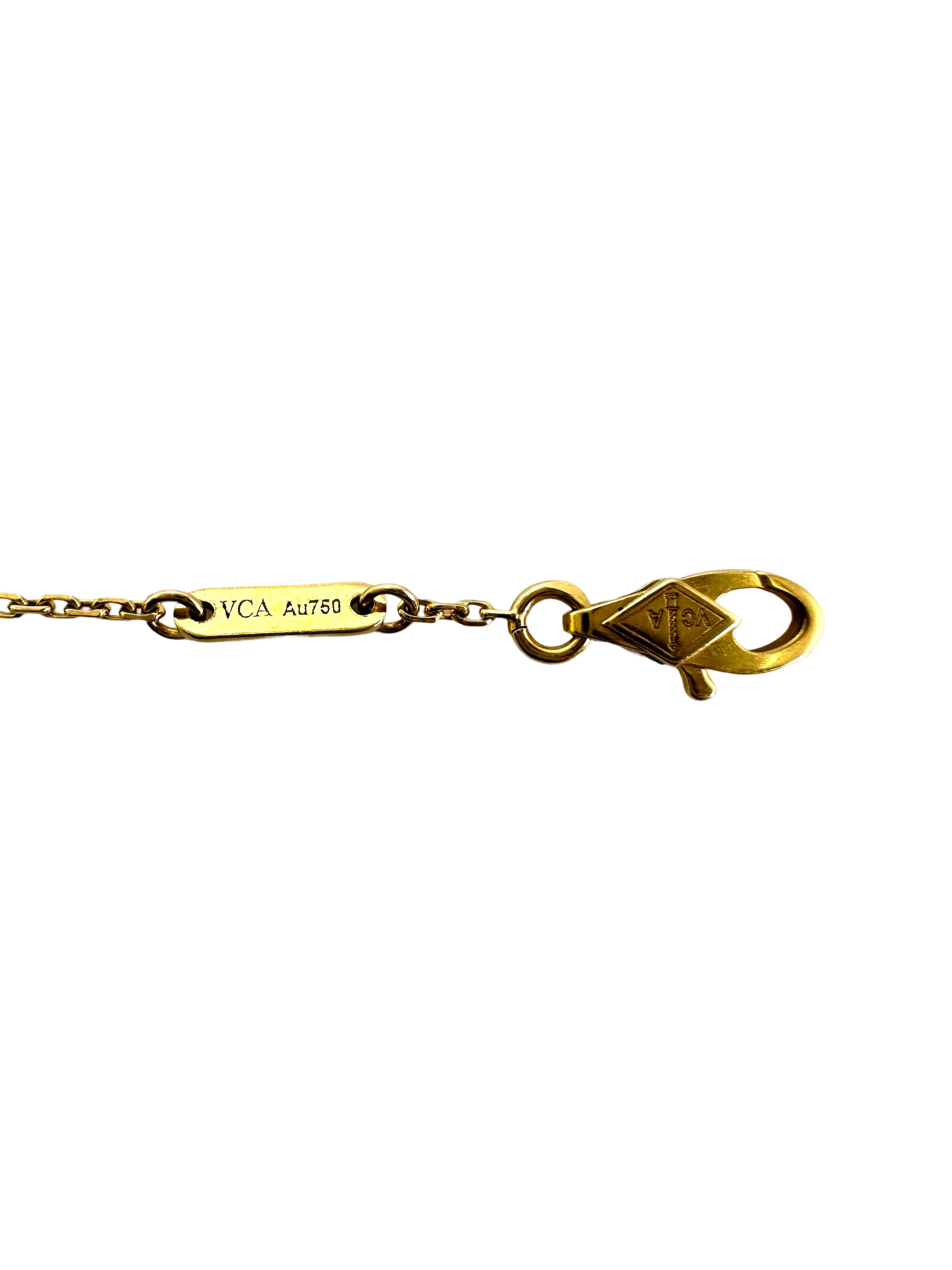 Van Cleef & Arpels White Alhambra Pendant VC04