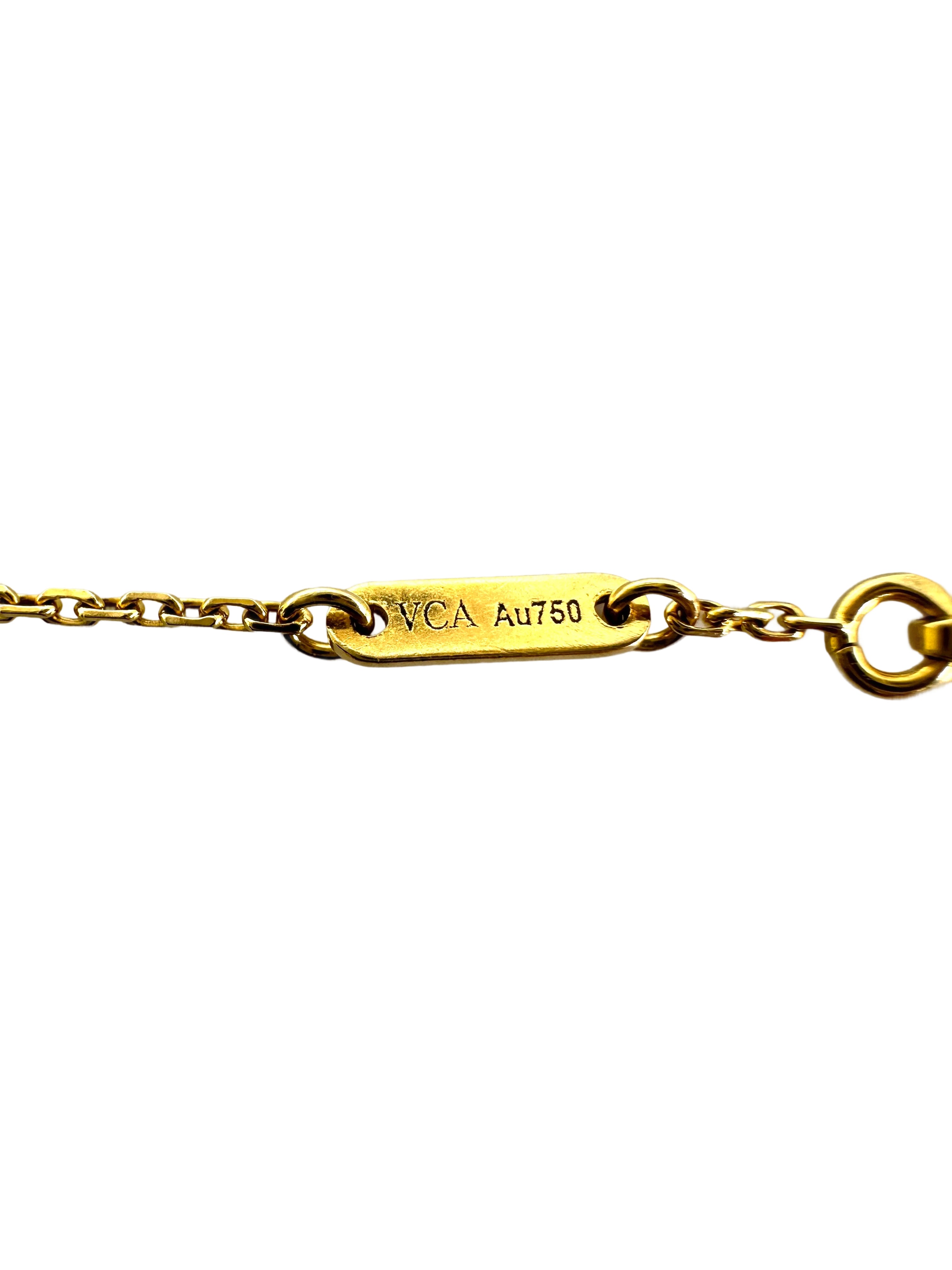 Van Cleef & Arpels White Alhambra Pendant VC04