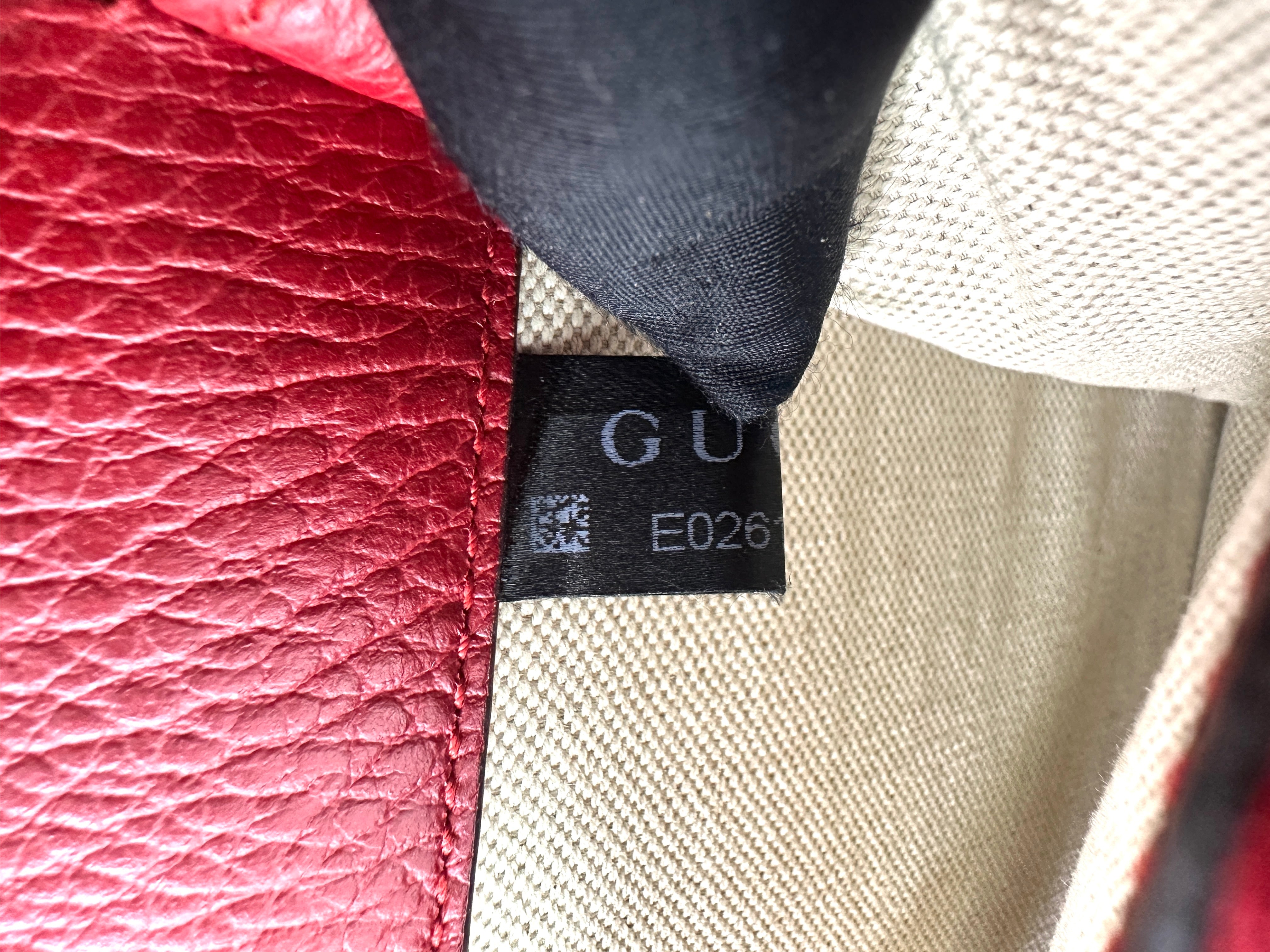 Gucci Dionysus Red Leather Medium Size Shoulder Bag GG976
