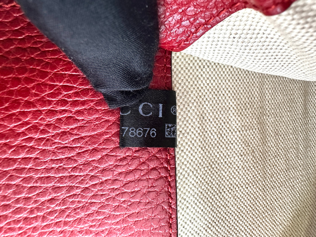Gucci Dionysus Red Leather Medium Size Shoulder Bag GG976