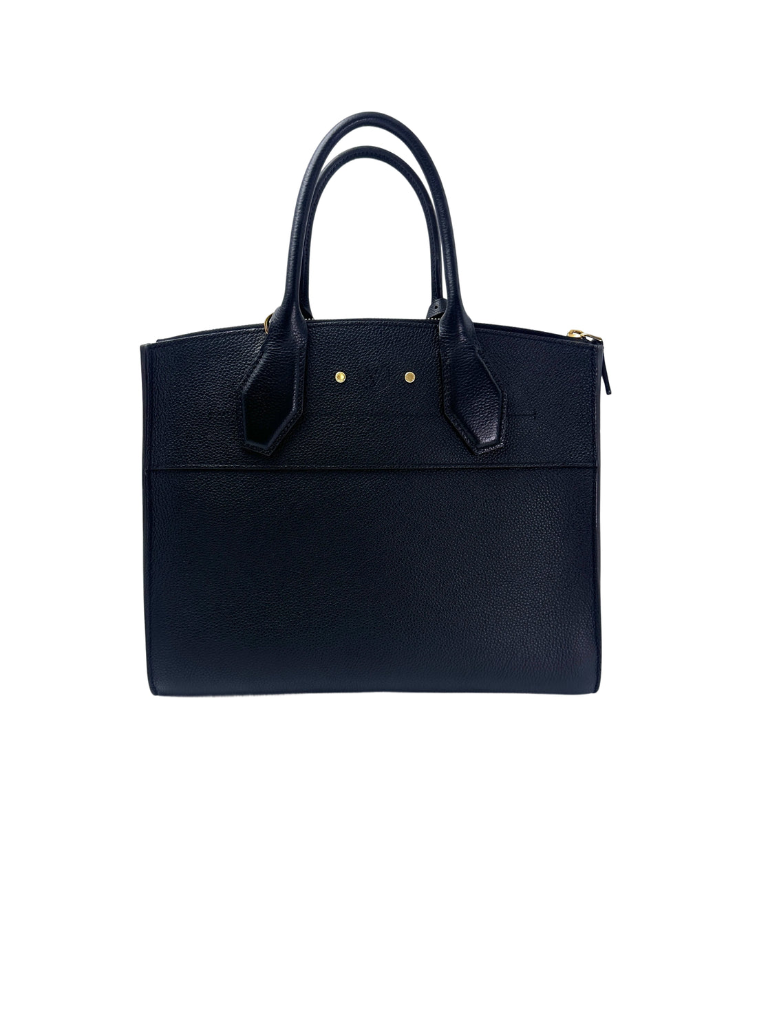 Louis Vuitton City Steamer Black Grained Leather Handle Bag LV2722