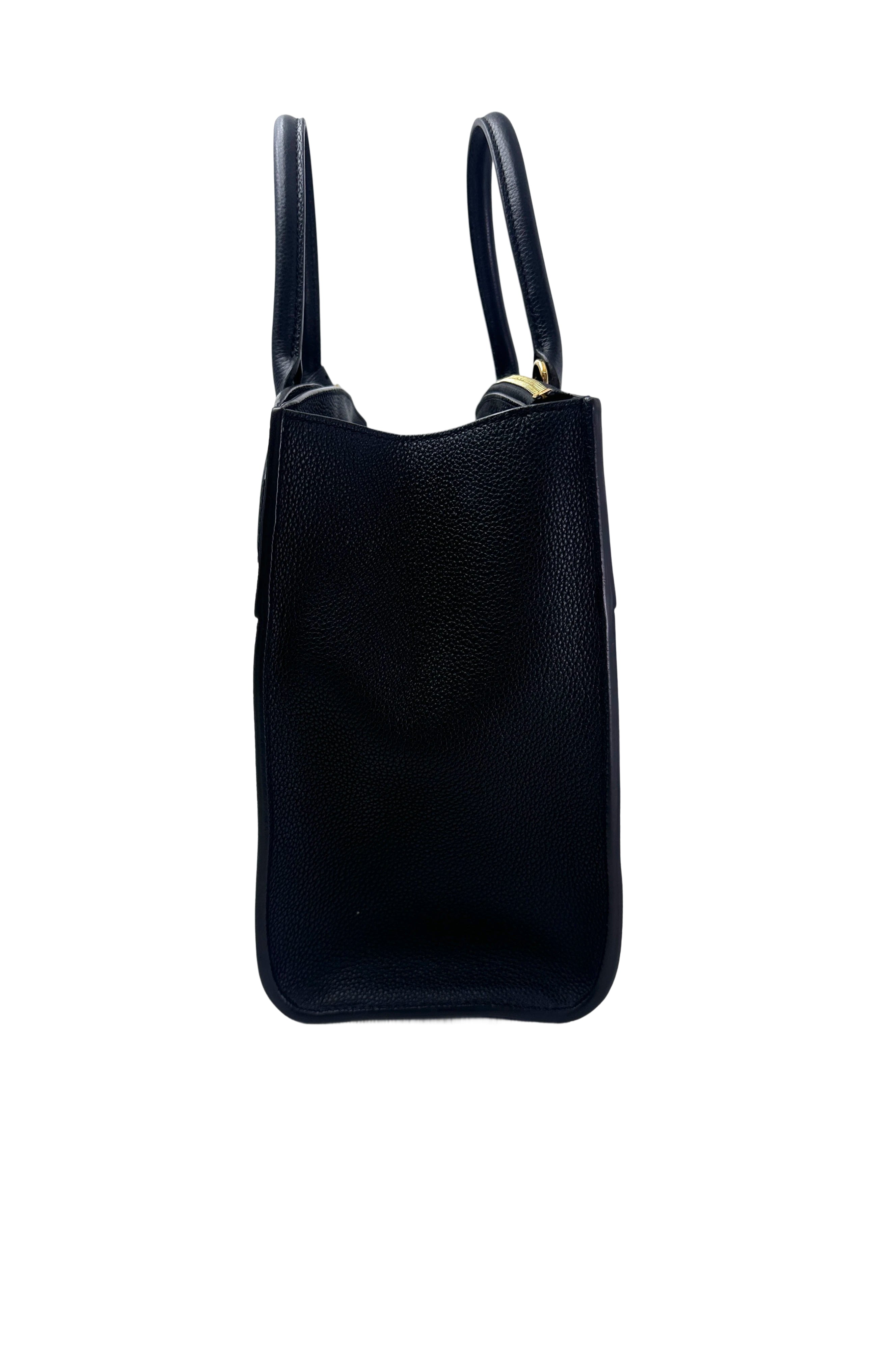 Louis Vuitton City Steamer Black Grained Leather Handle Bag LV2722