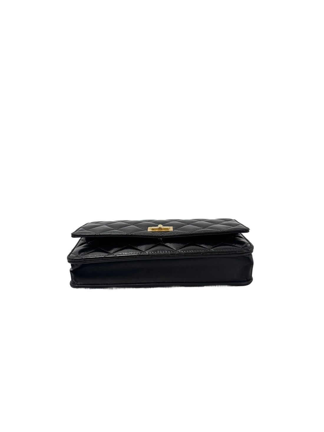 Chanel 2.55 Reissue Black Quilted Calfskin Wallet On Chain(20***18) CC1953