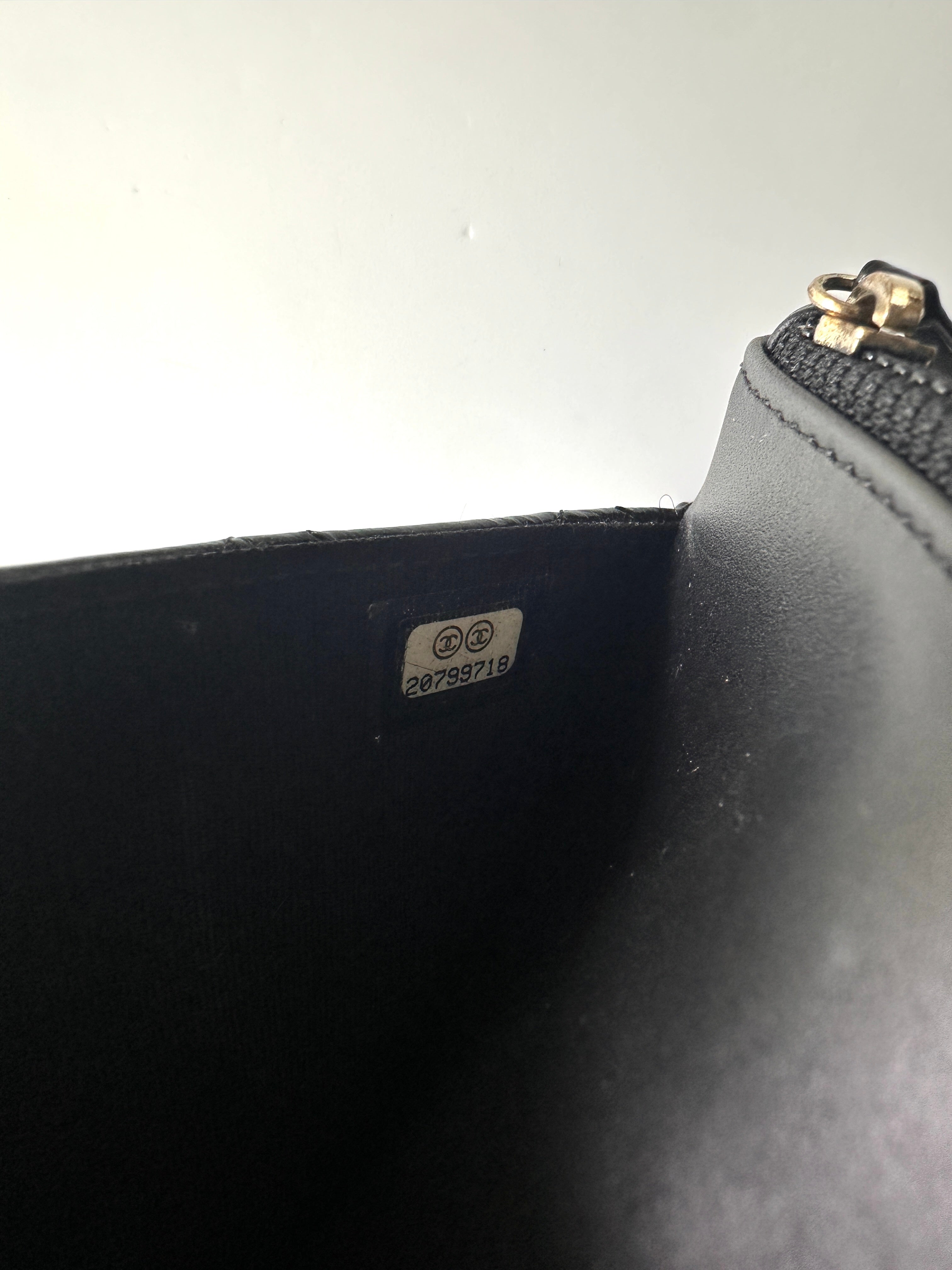 Chanel 2.55 Reissue Black Quilted Calfskin Wallet On Chain(20***18) CC1953