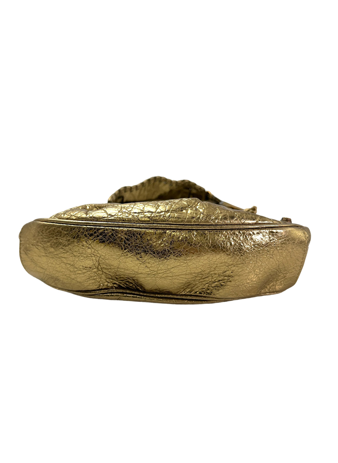 Balenciaga Le Cagole XS Metallic Gold Leather Shoulder Bag BB72