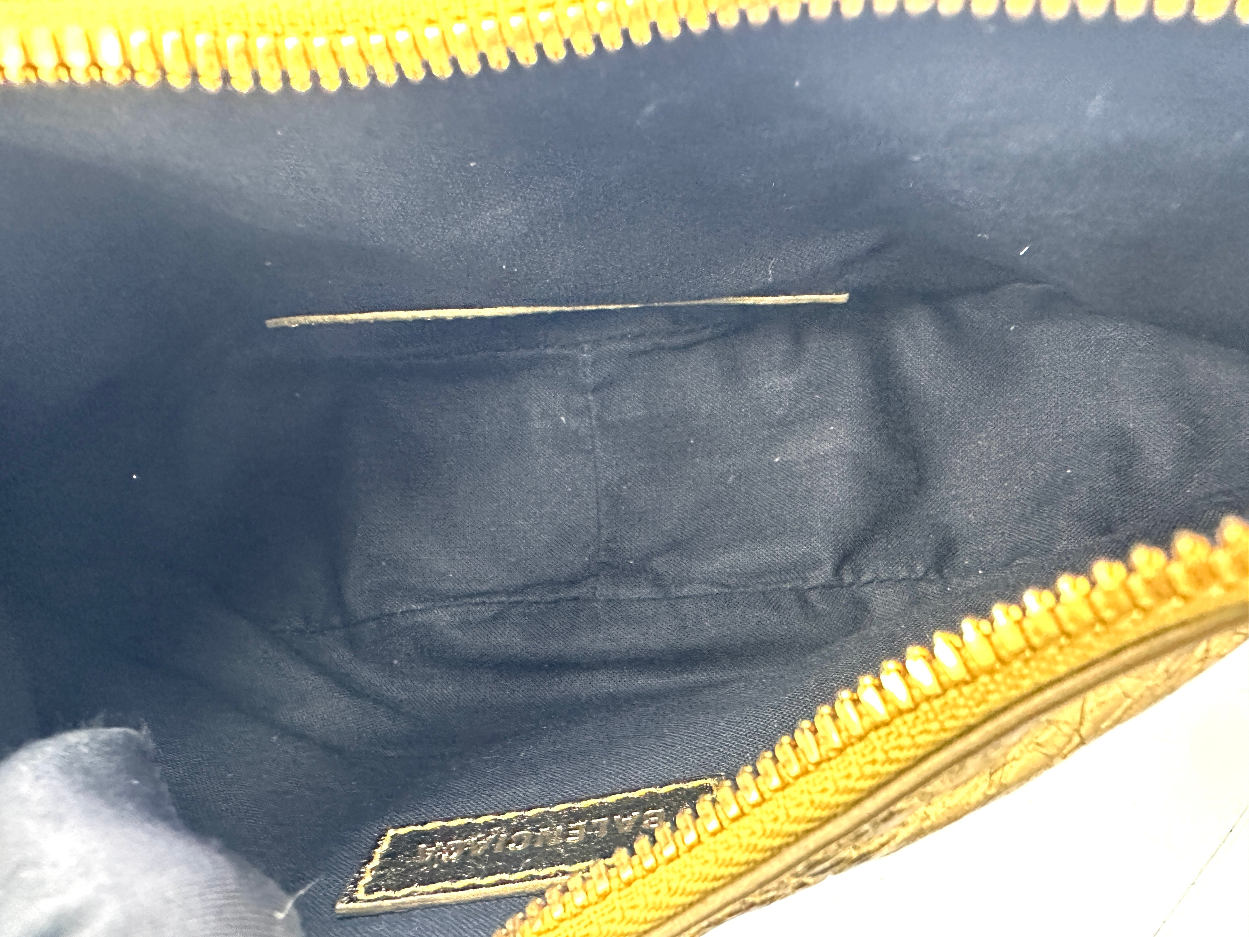 Balenciaga Le Cagole XS Metallic Gold Leather Shoulder Bag BB72