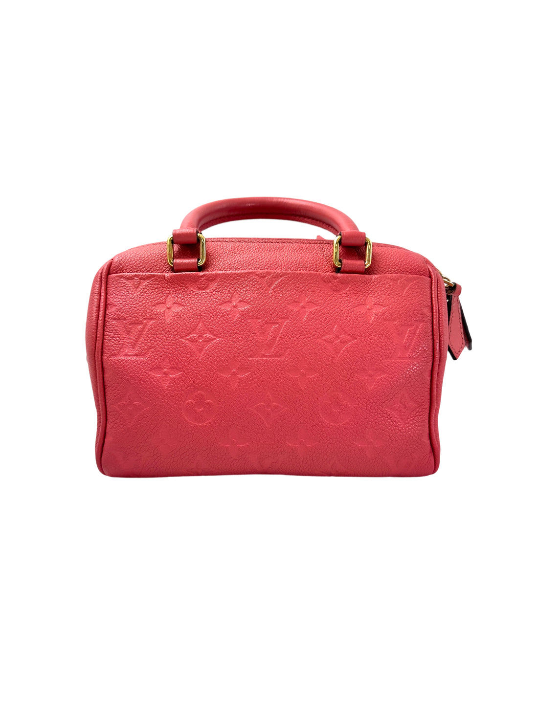 Louis Vuitton Speedy20 Pink Monogram Empreinte Leather Handle Bag LV2724