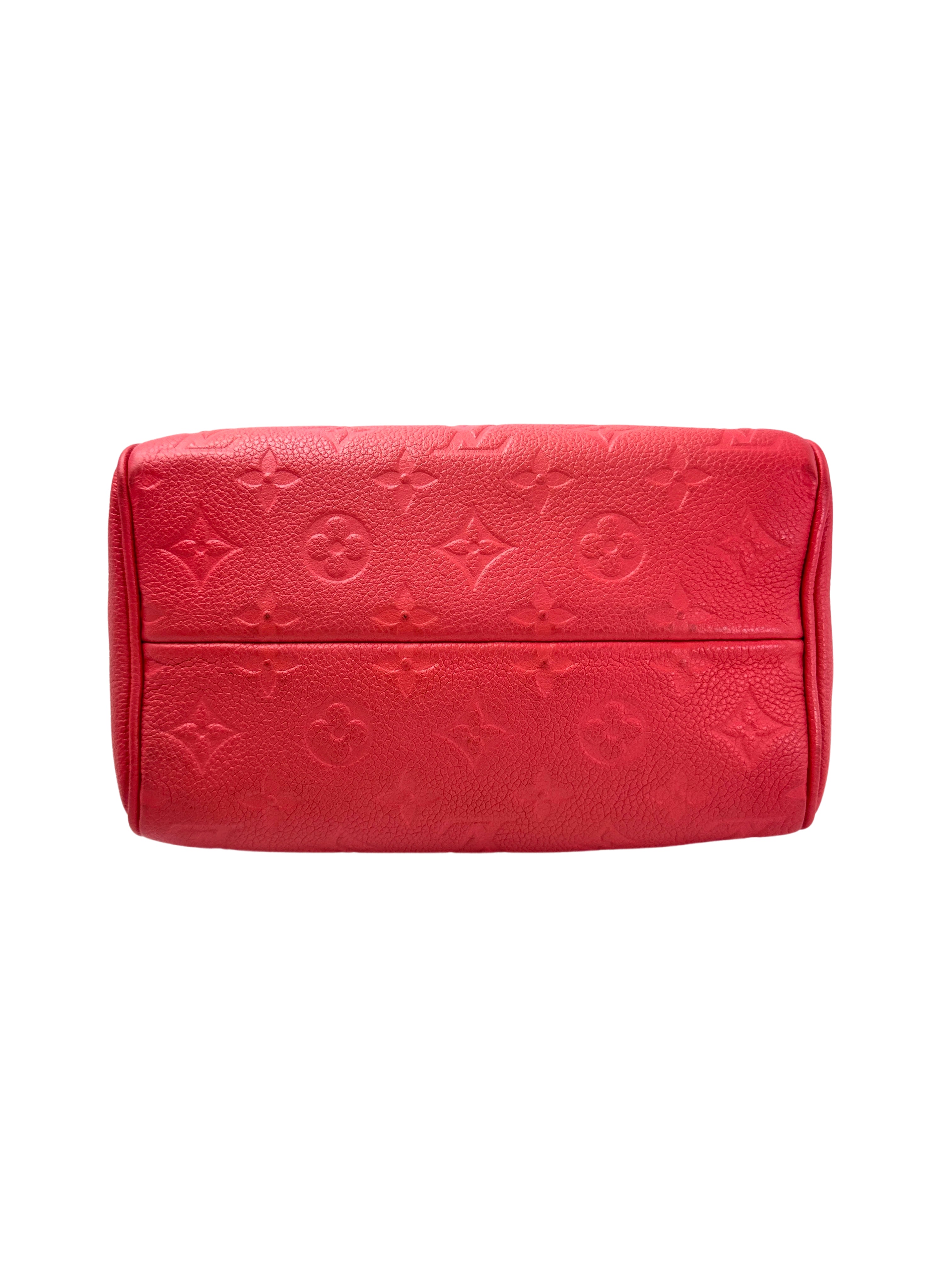 Louis Vuitton Speedy20 Pink Monogram Empreinte Leather Handle Bag LV2724