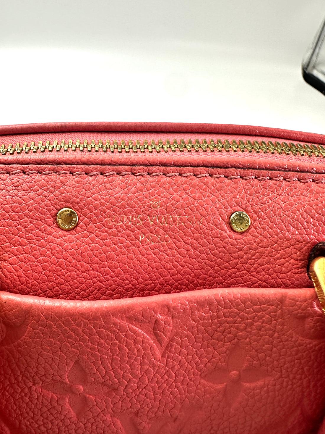 Louis Vuitton Speedy20 Pink Monogram Empreinte Leather Handle Bag LV2724