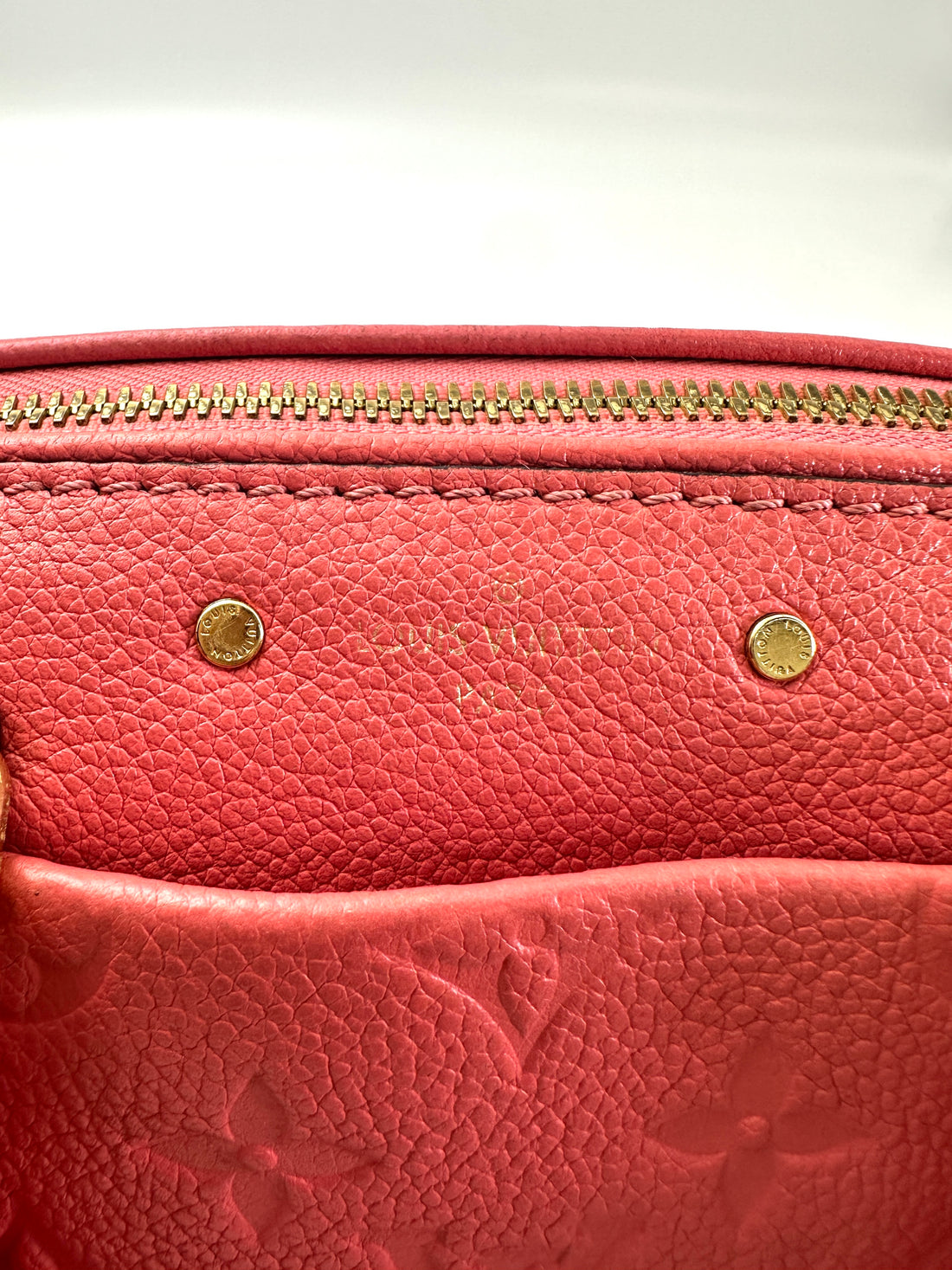 Louis Vuitton Speedy20 Pink Monogram Empreinte Leather Handle Bag LV2724