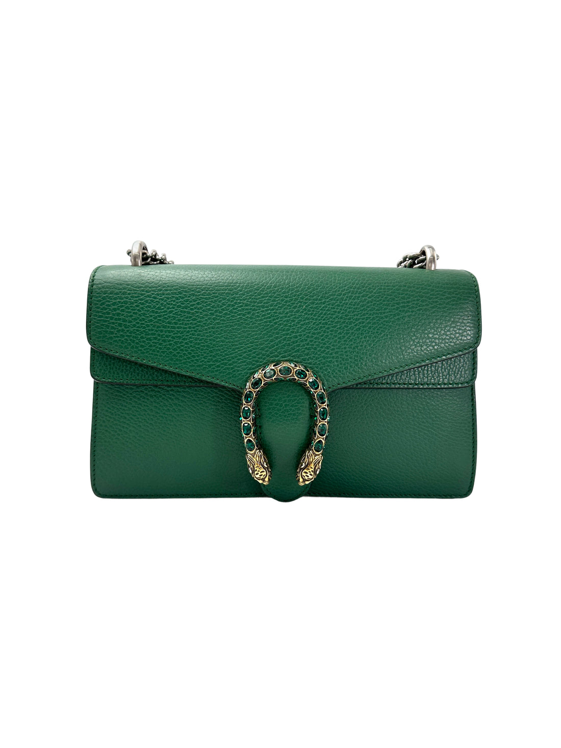 Gucci Dionysus Green Leather Medium Size Shoulder Bag GG983