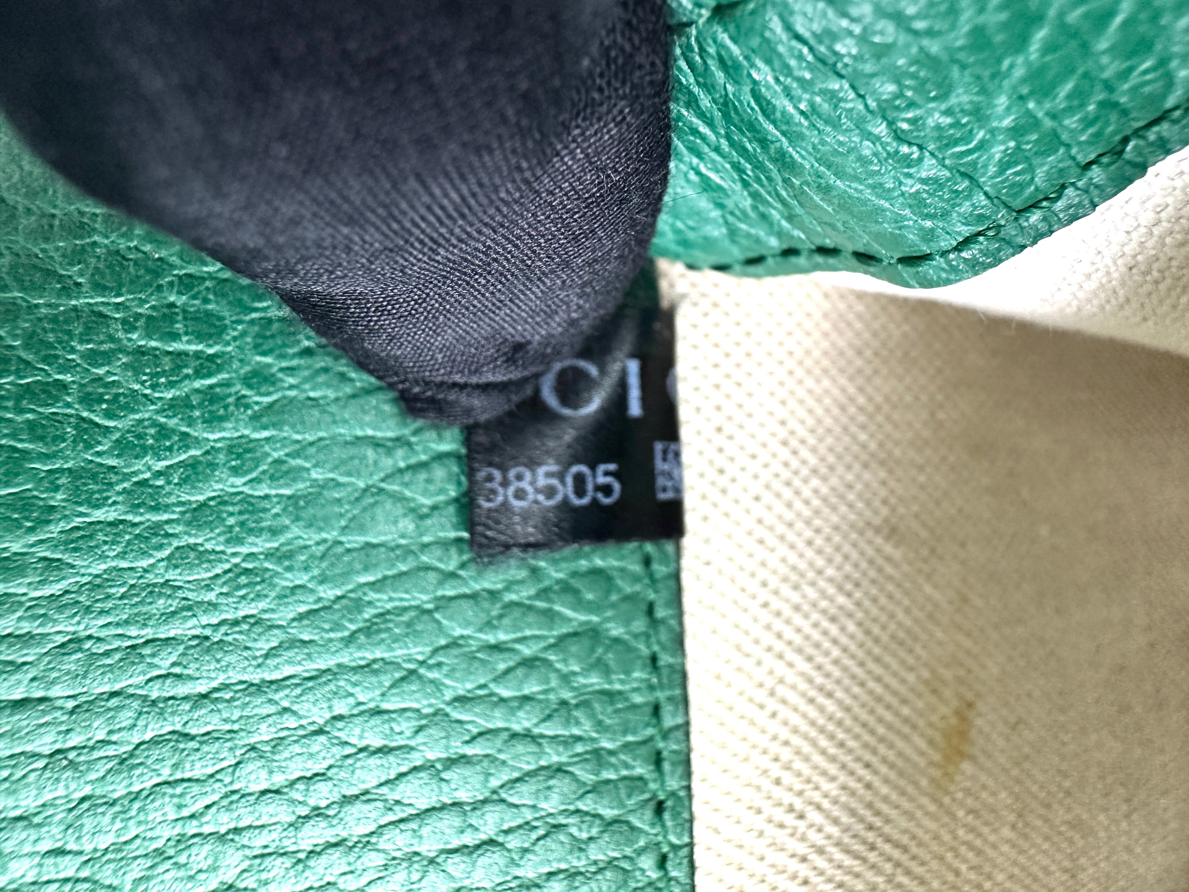 Gucci Dionysus Green Leather Medium Size Shoulder Bag GG983