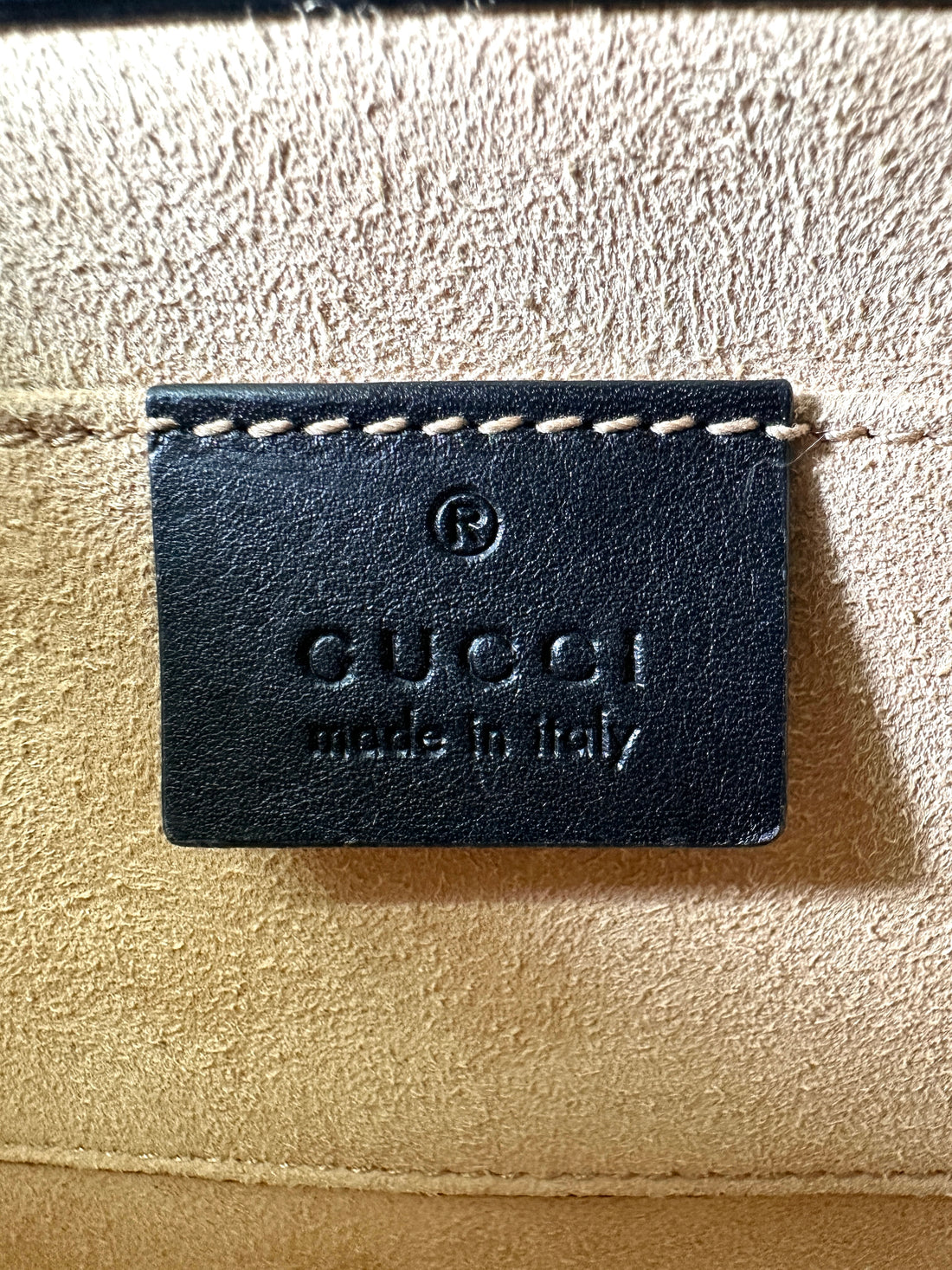 Gucci Padlock Bee Star GG Canvas Leather Shoulder Bag GG980