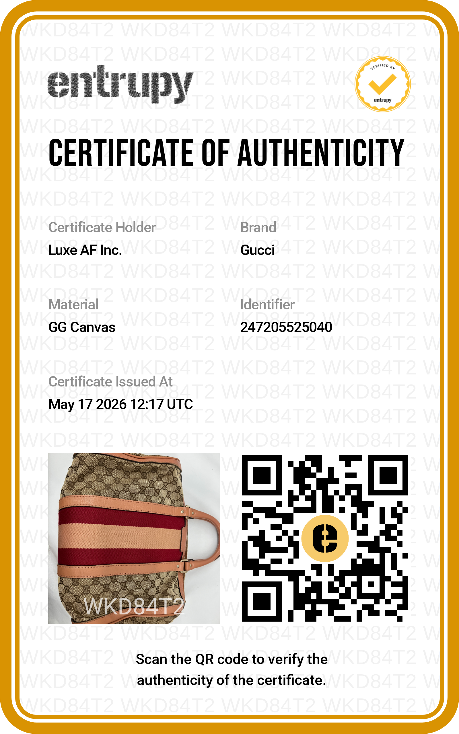 Gucci GG Canvas Boston Bag With Red Stripe GG987
