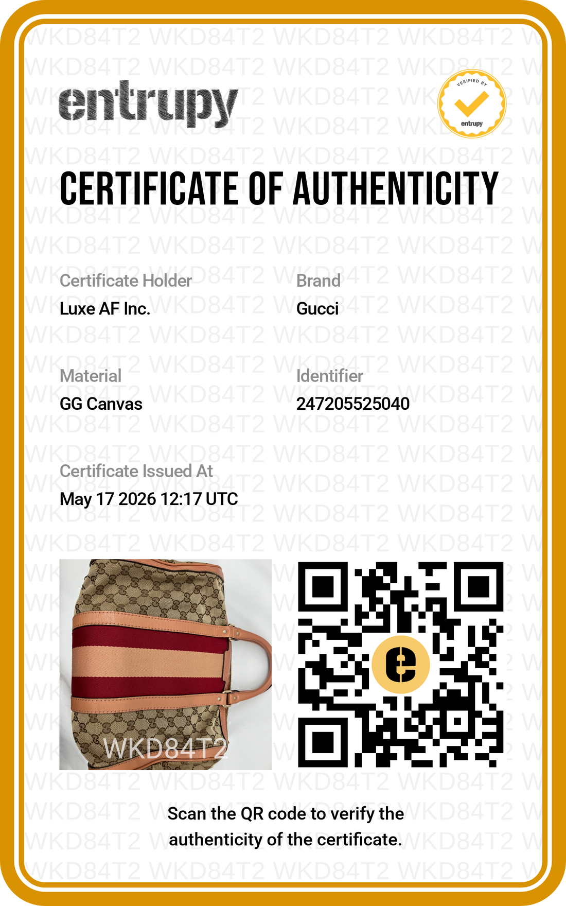Gucci GG Canvas Boston Bag With Red Stripe GG987