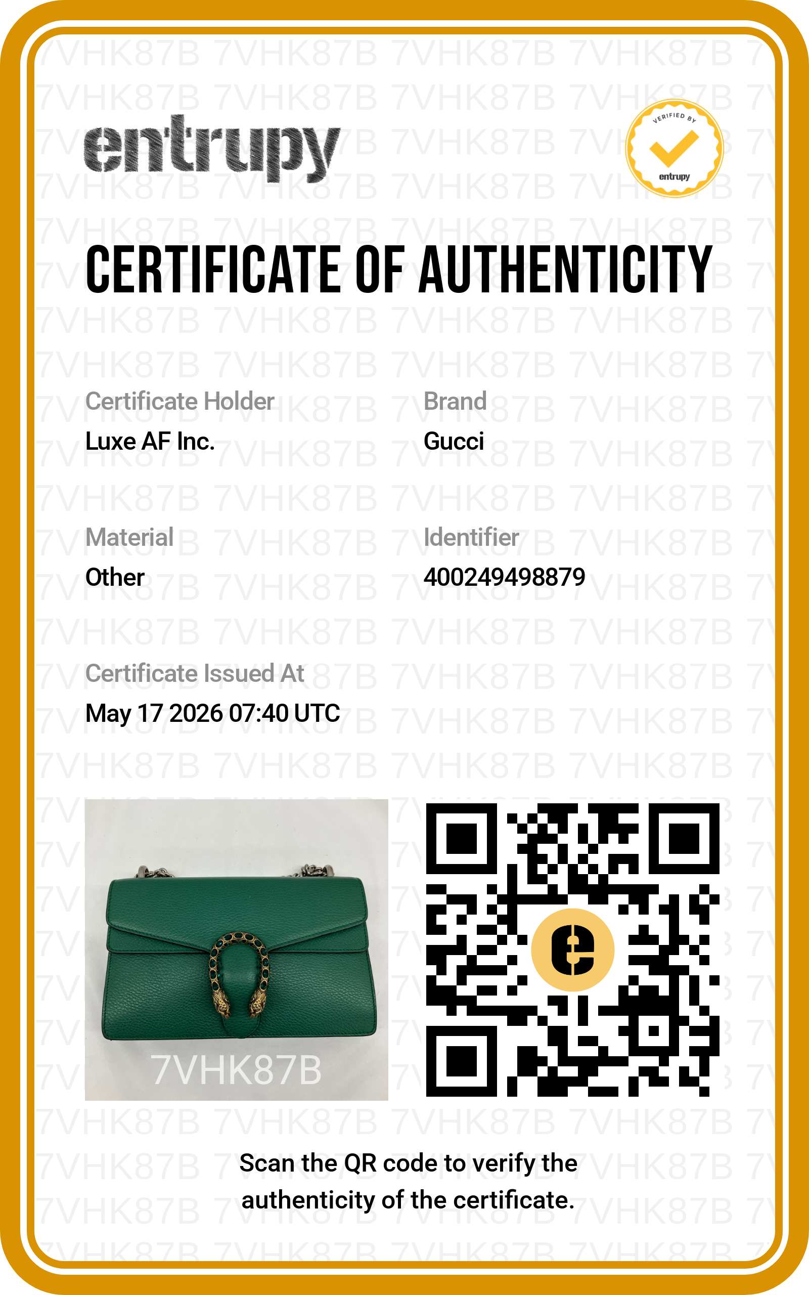 Gucci Dionysus Green Leather Medium Size Shoulder Bag GG983