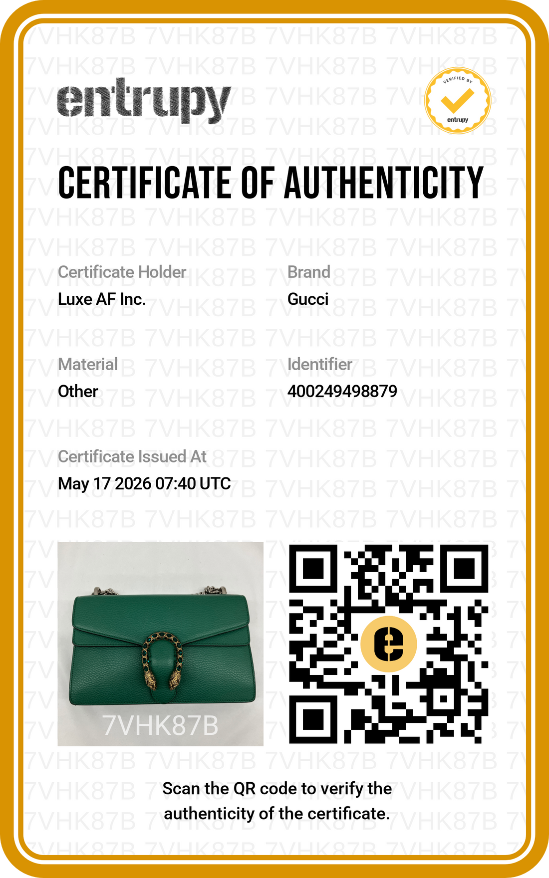 Gucci Dionysus Green Leather Medium Size Shoulder Bag GG983