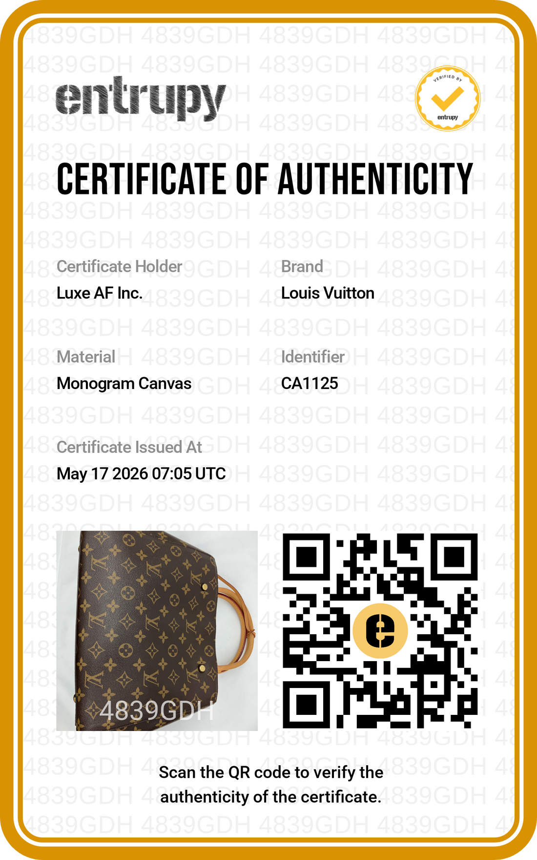 Louis Vuitton Montaigne MM Monogram Canvas Handle Bag LV2723