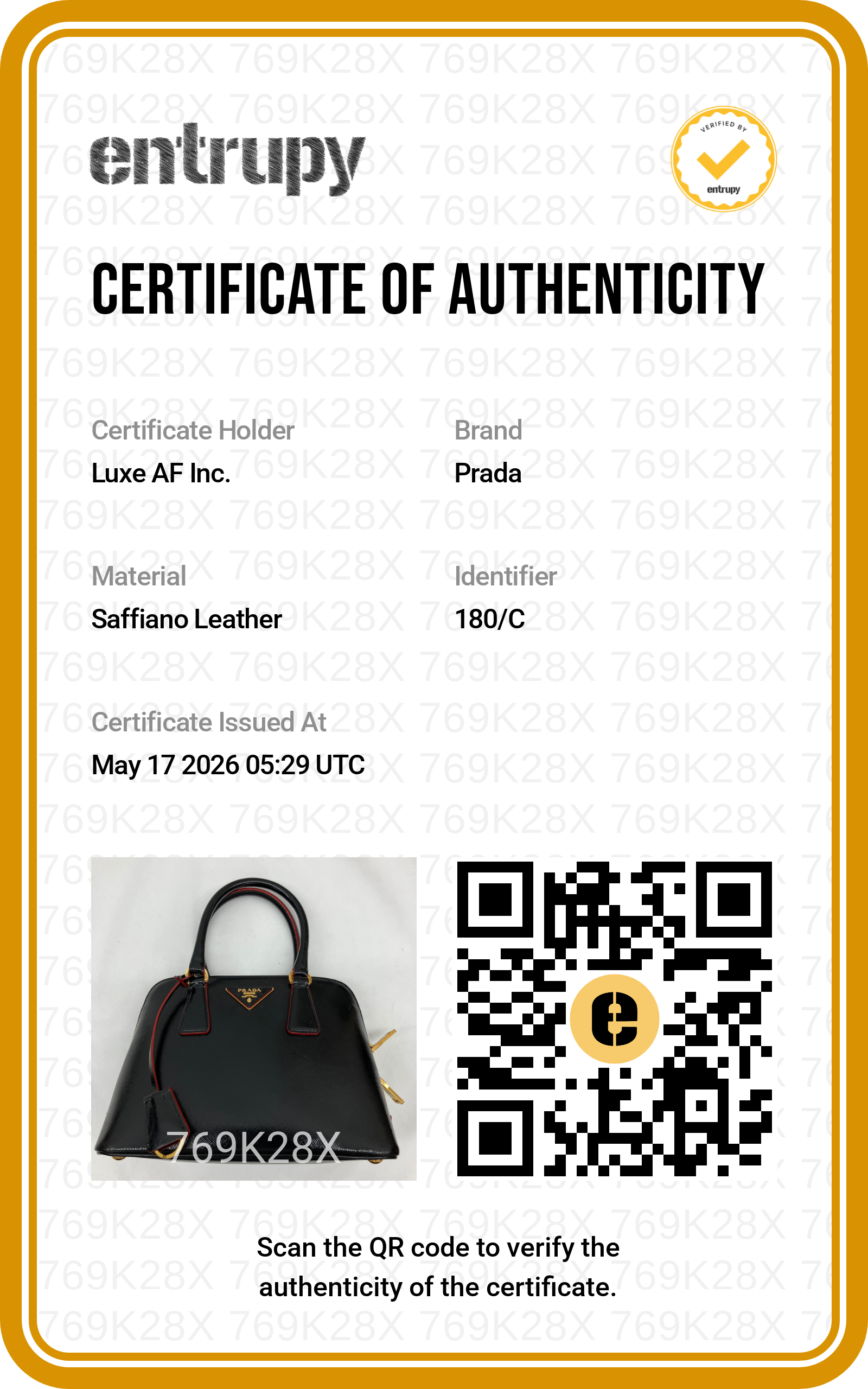 Prada Promenade Black Saffiano Patent Leather Handle Bag PR325