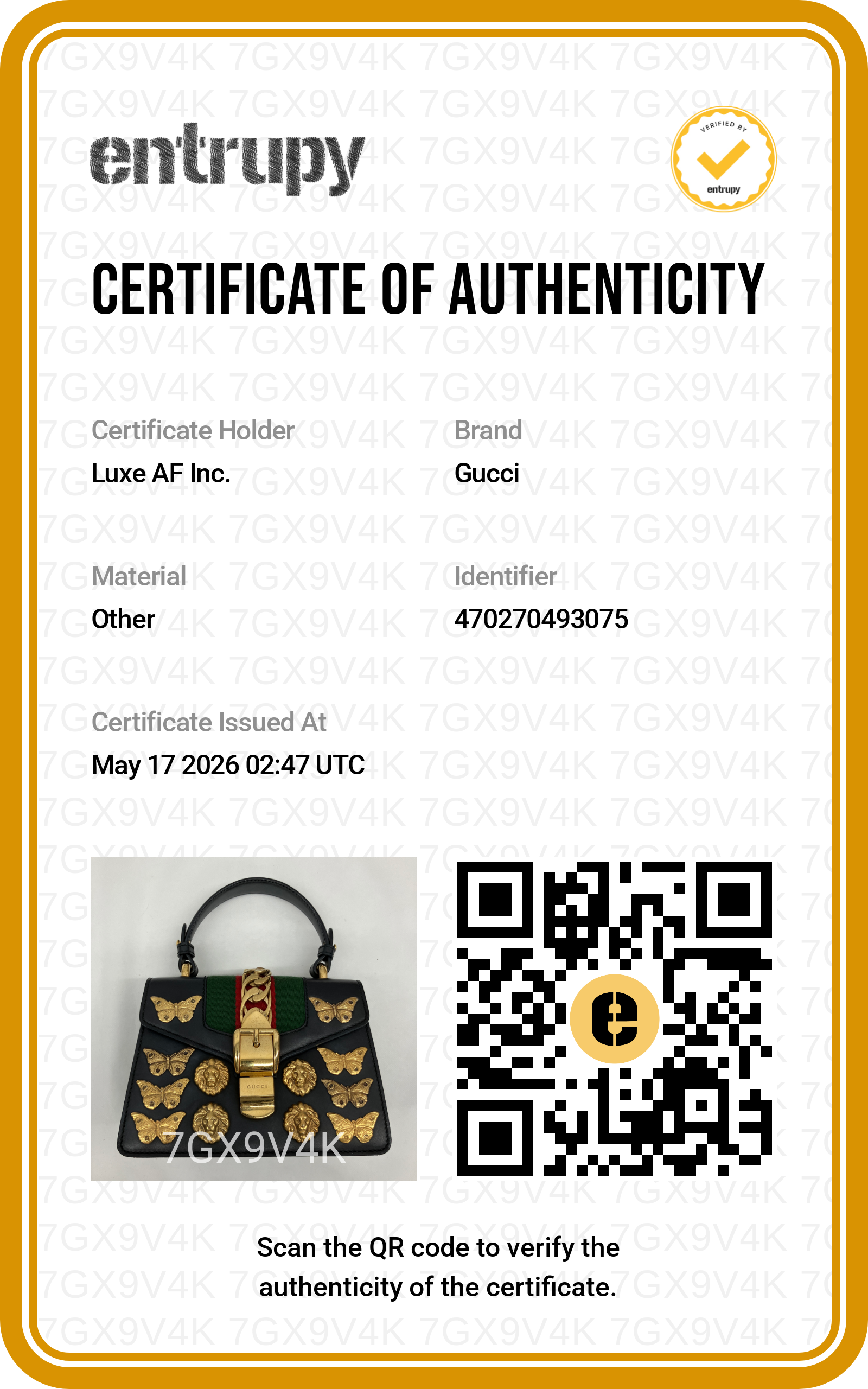 Gucci Sylvie Black Leather Small Size Shoulder Bag With Gold Butterfly & Lion Head Hardware GG1041