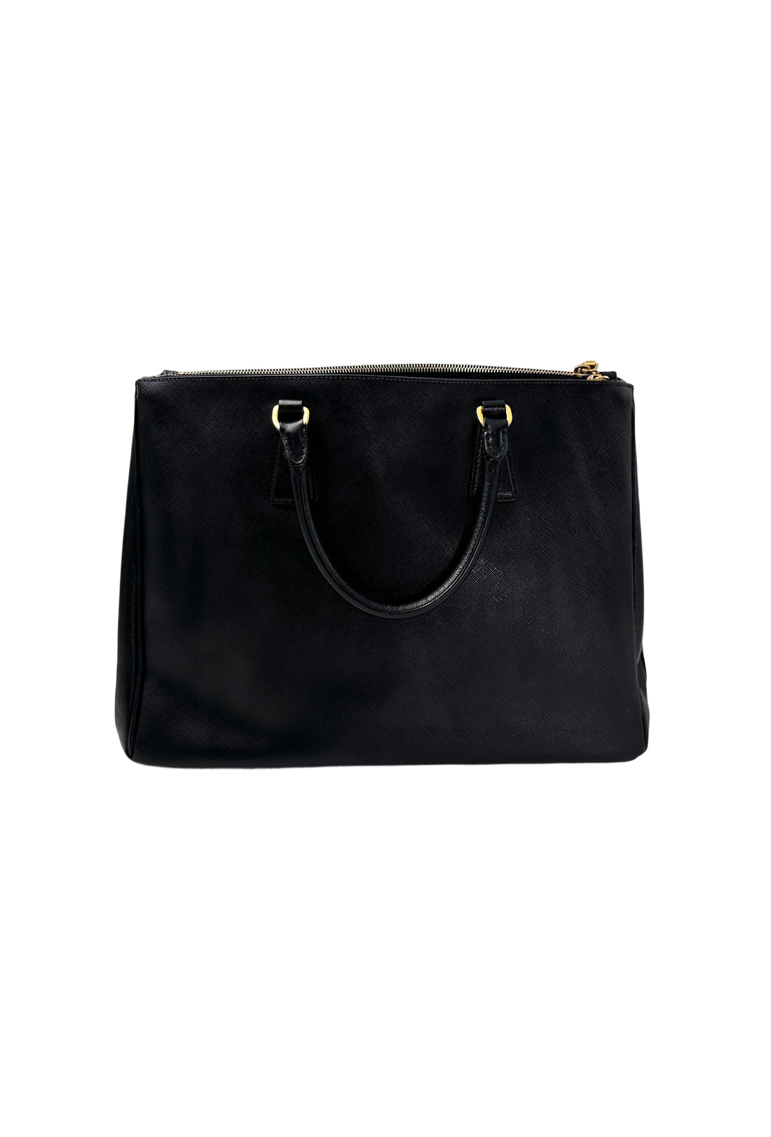 Prada Galleria Black Saffiano Leather Large Size Handle Bag PR334