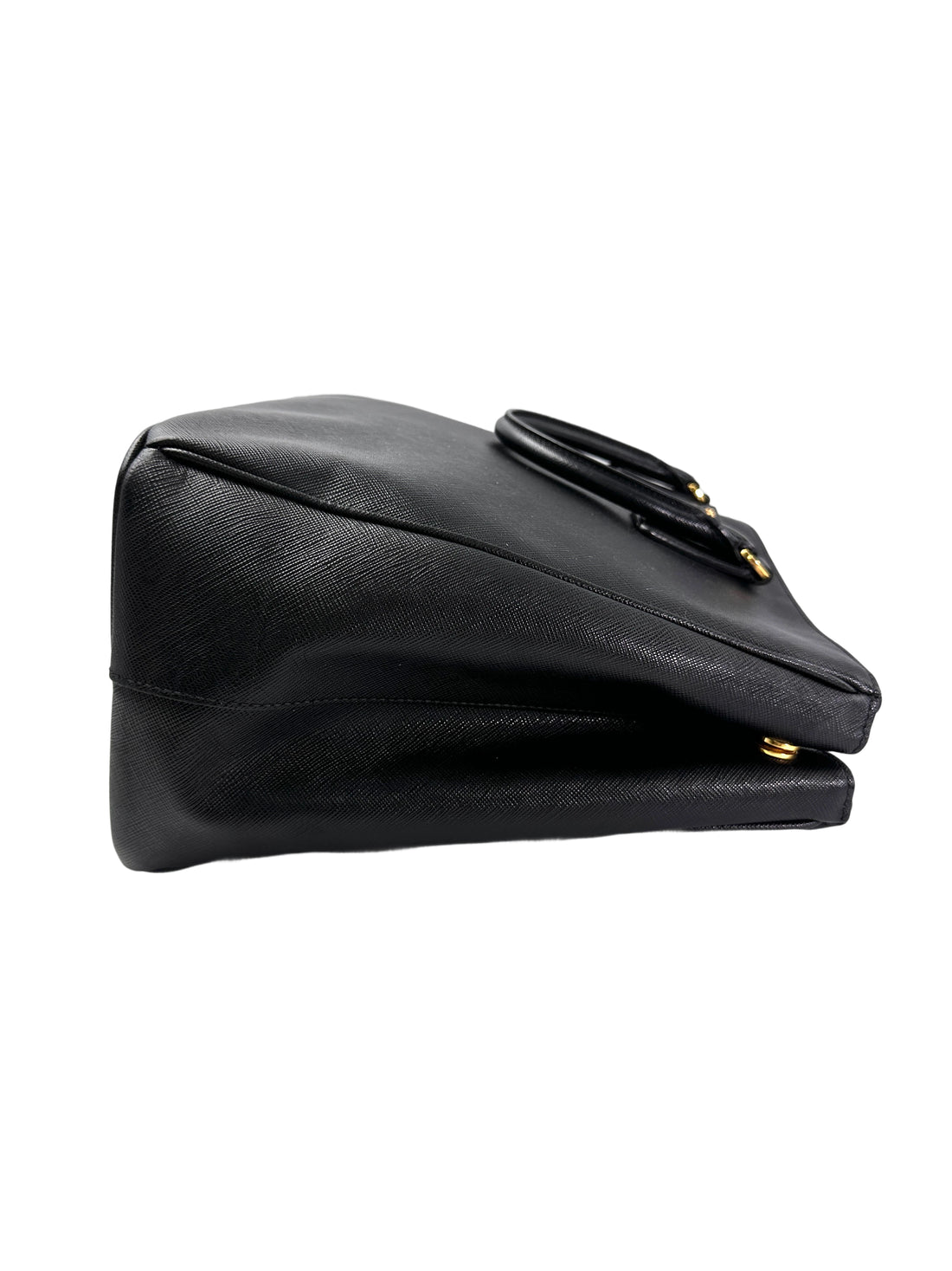 Prada Galleria Black Saffiano Leather Large Size Handle Bag PR334