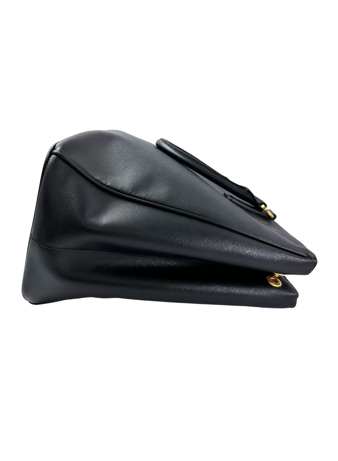 Prada Galleria Black Saffiano Leather Handle Bag PR332