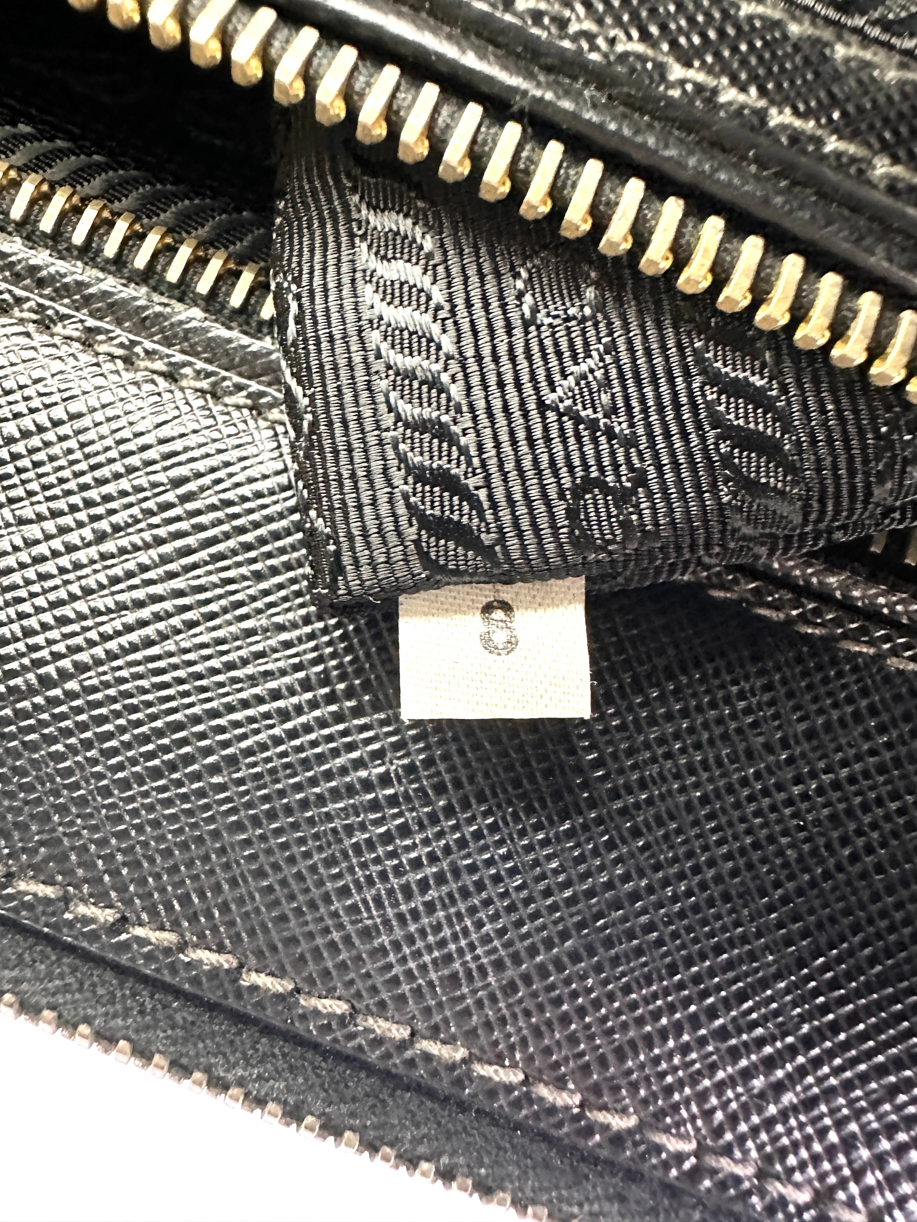 Prada Galleria Black Saffiano Leather Handle Bag PR332