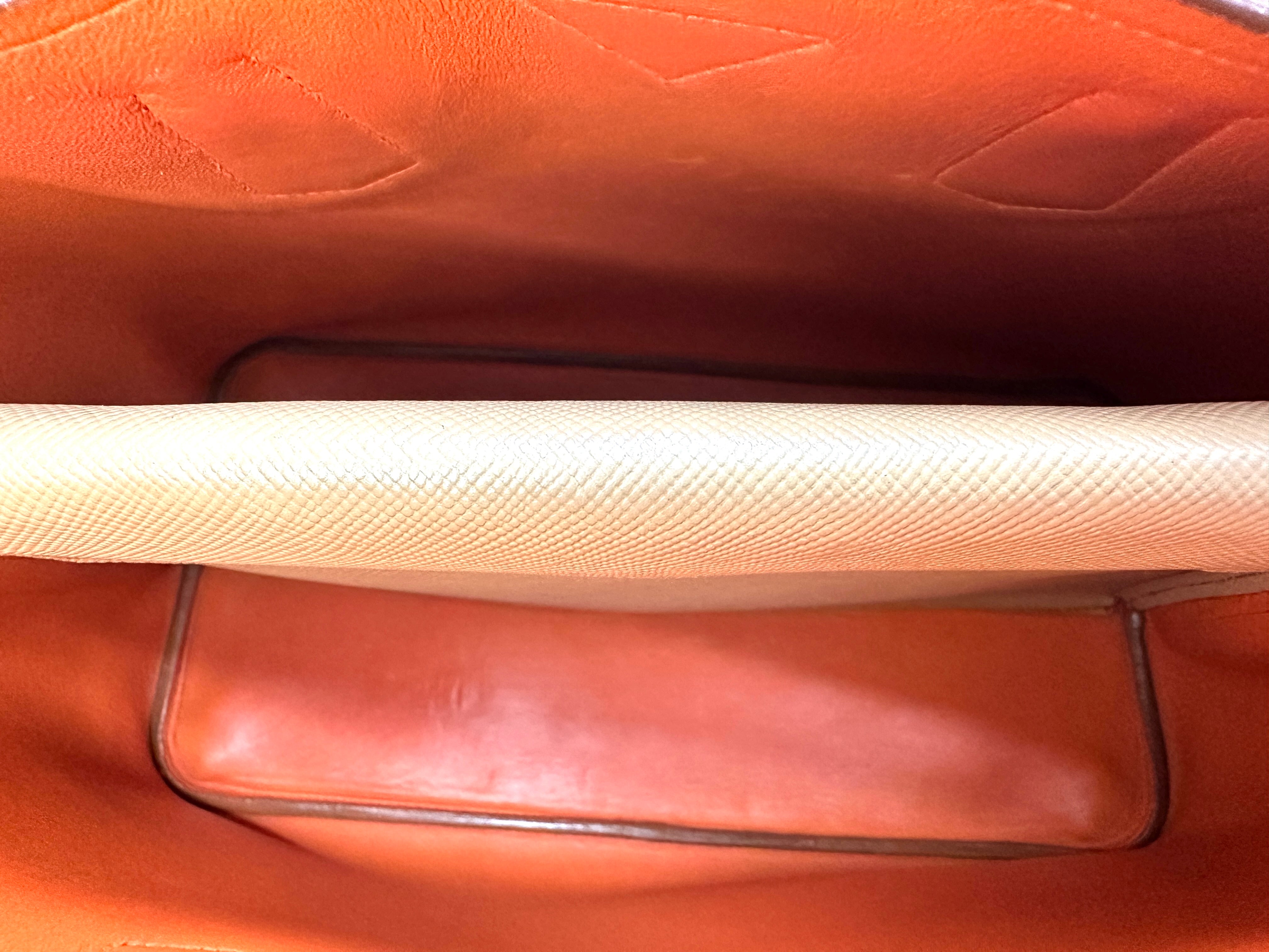 Prada Double Beige Saffiano Cuir Leather Handle Bag PR335