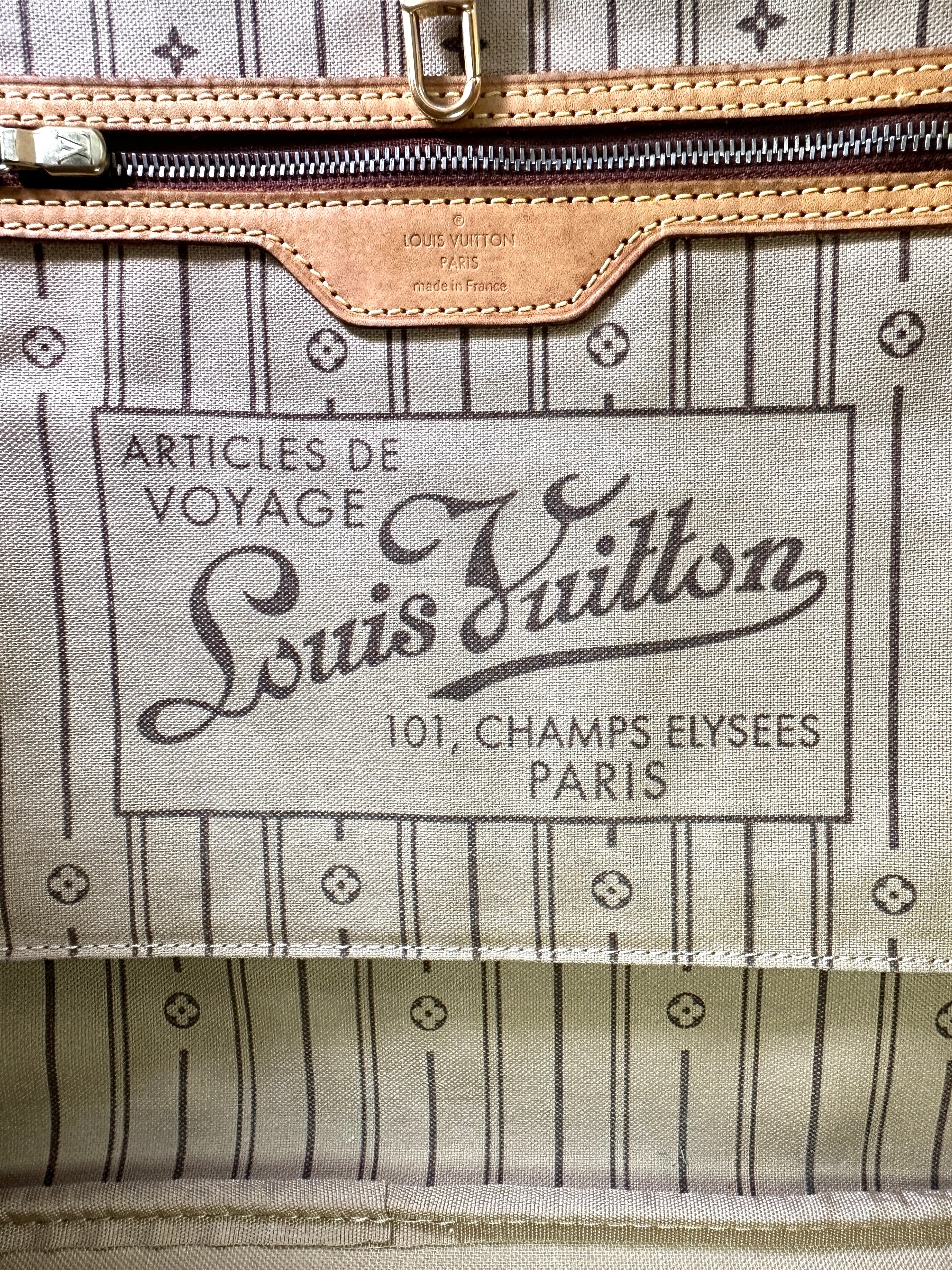 Louis Vuitton Neverfull Monogram Canvas Shoulder Bag LV2726