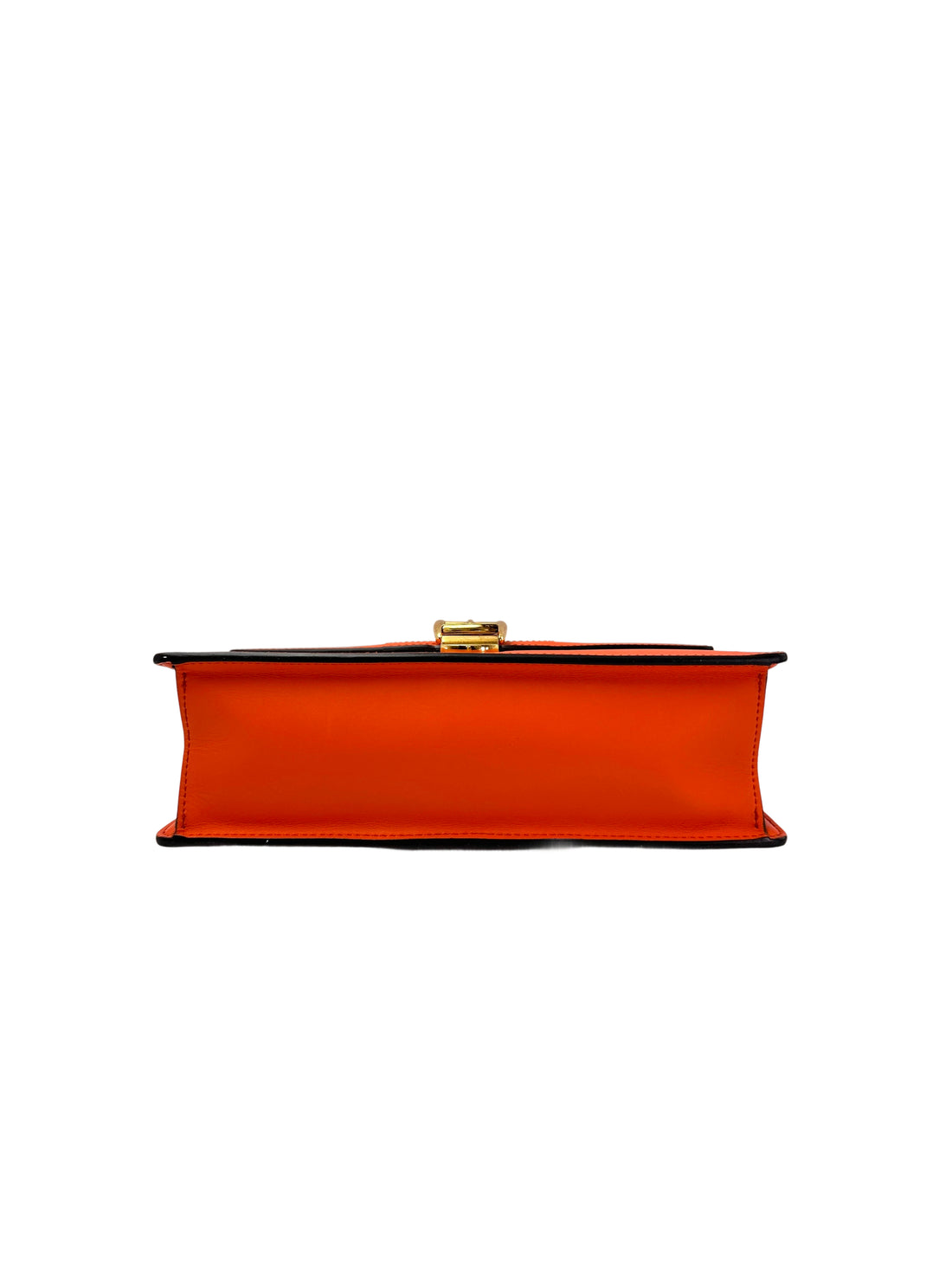 Gucci Sylvie Orange Leather Medium Size Shoulder Bag GG984