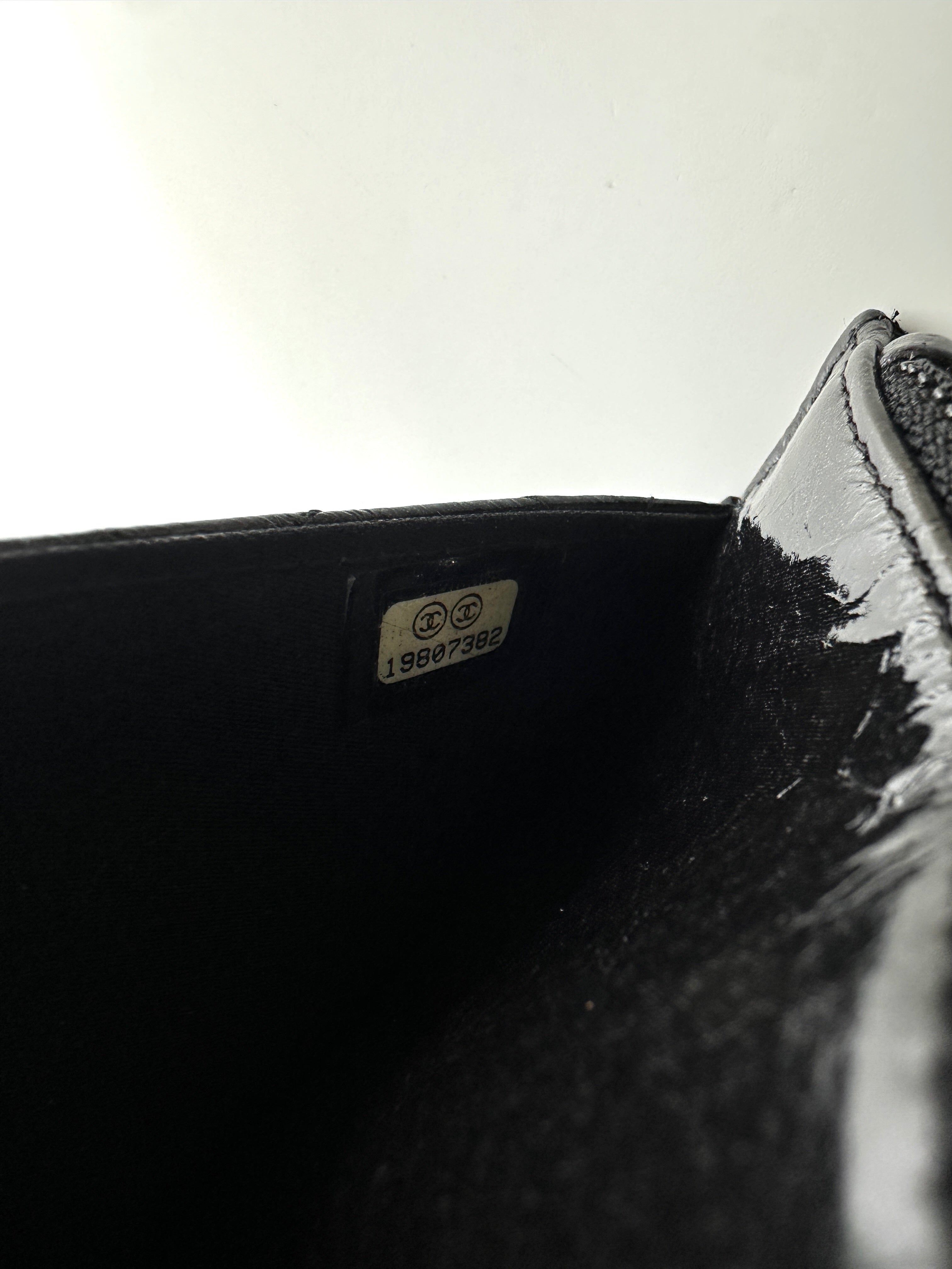 Chanel LeBoy Black Quilted Leather Wallet On Chain With Silver Buckle(19***82) CC1955
