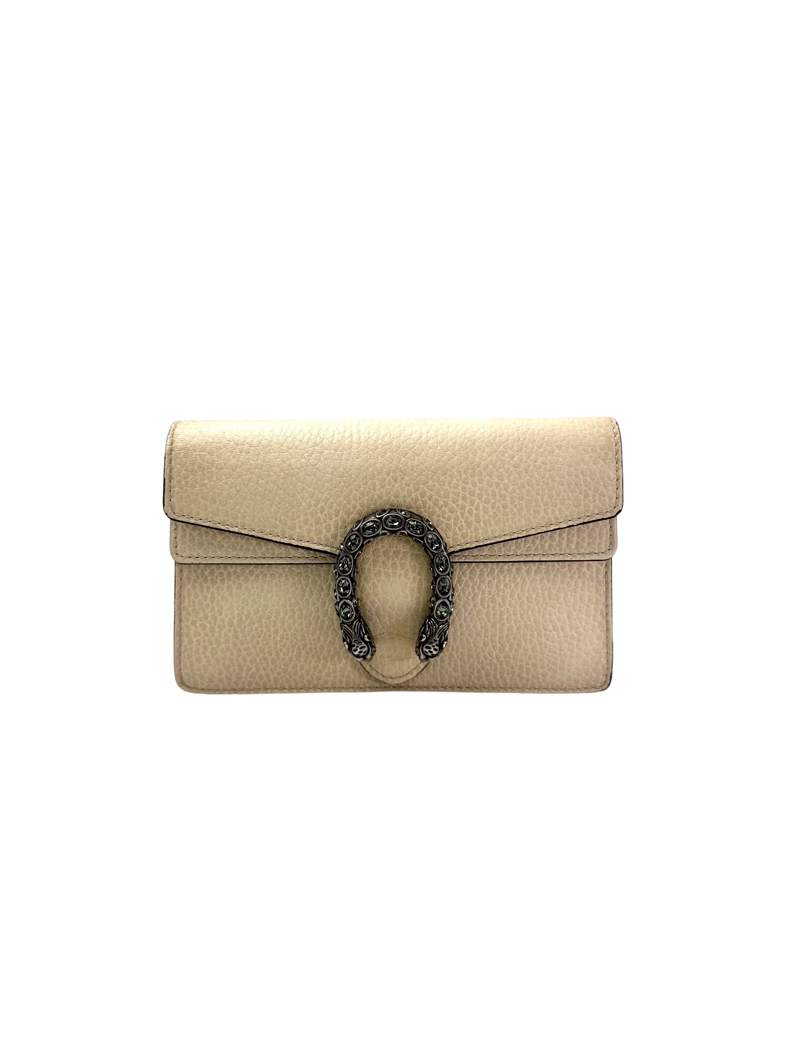 Gucci Dionysus White Leather Mini Shoulder Bag GG985