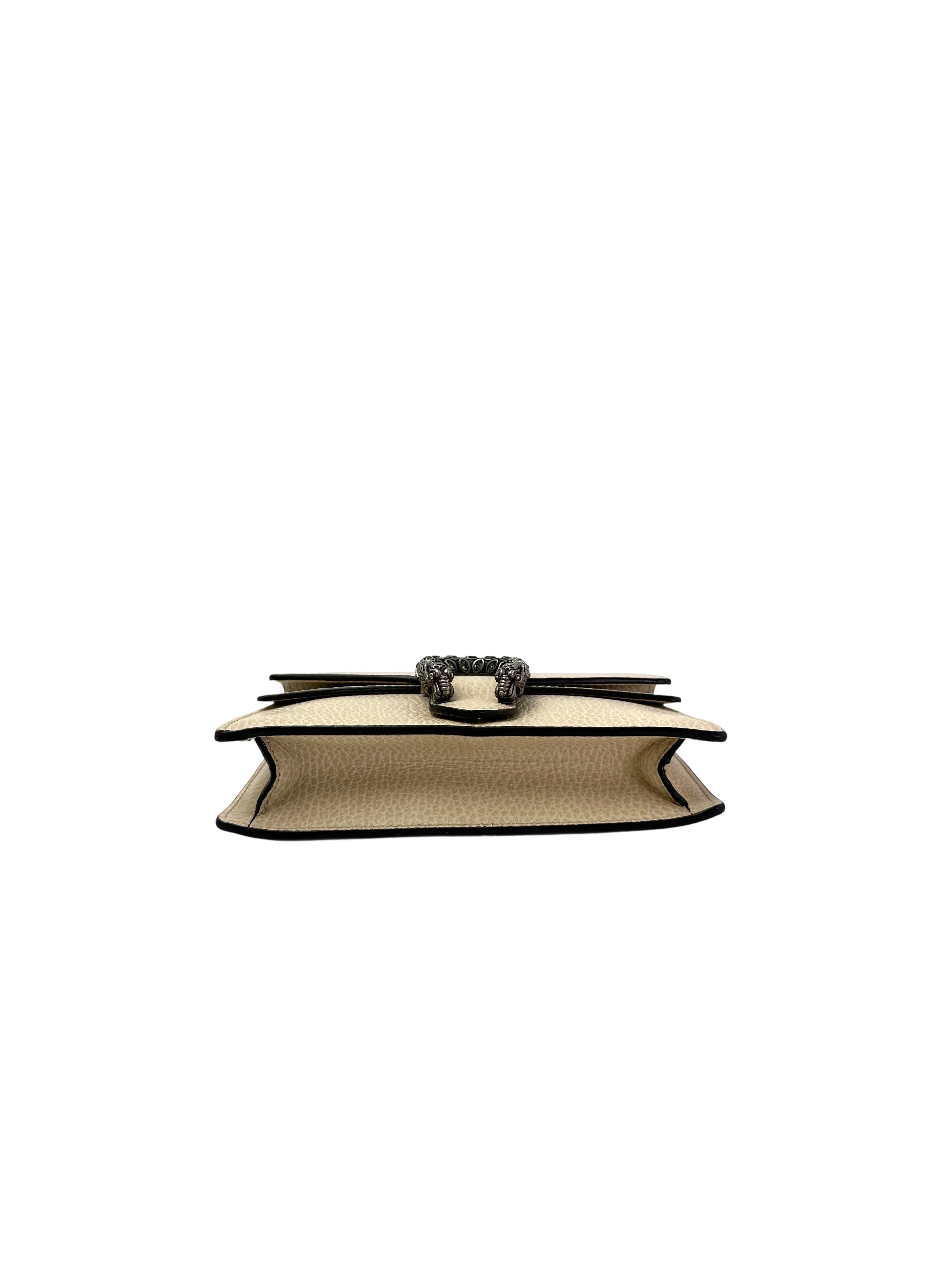 Gucci Dionysus White Leather Mini Shoulder Bag GG985