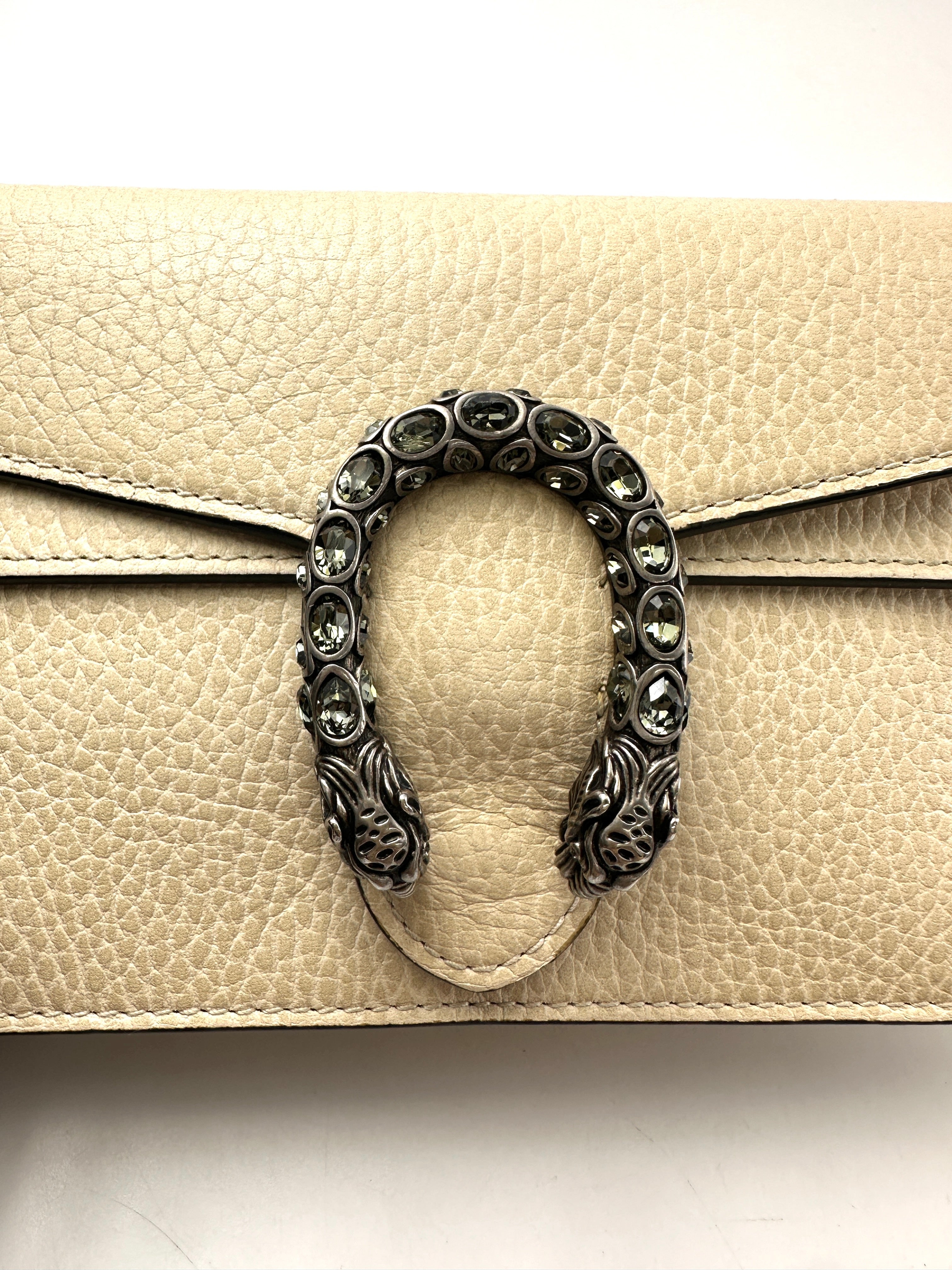 Gucci Dionysus White Leather Mini Shoulder Bag GG985
