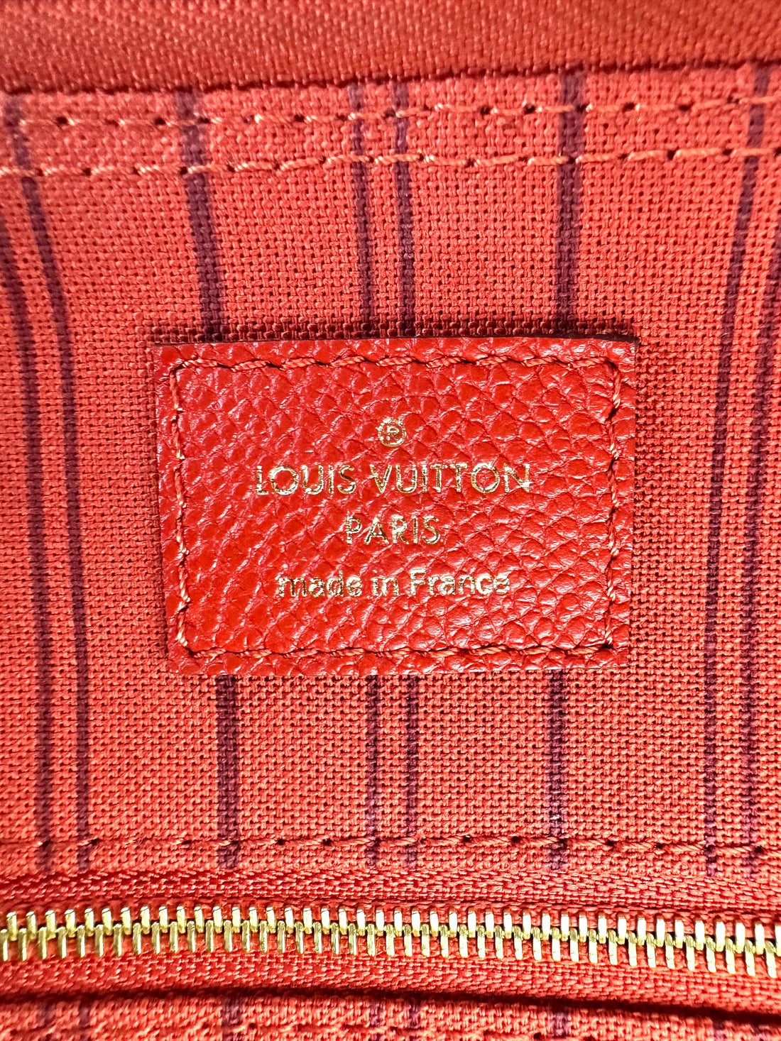 Louis Vuitton Speedy25 Red Monogram Empreinte Leather Handle Bag LV2729