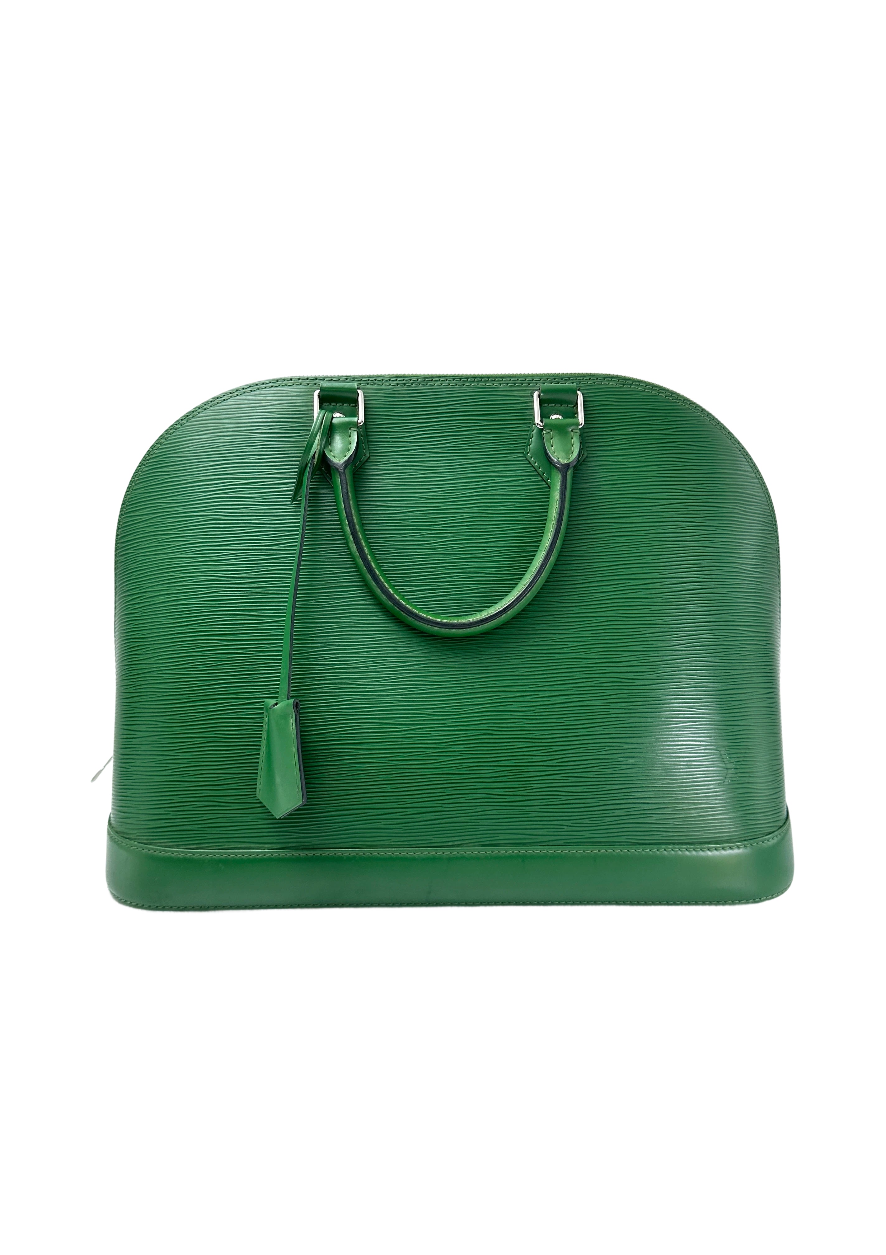 Louis Vuitton Alma Green Epi Leather Handle Bag LV2733