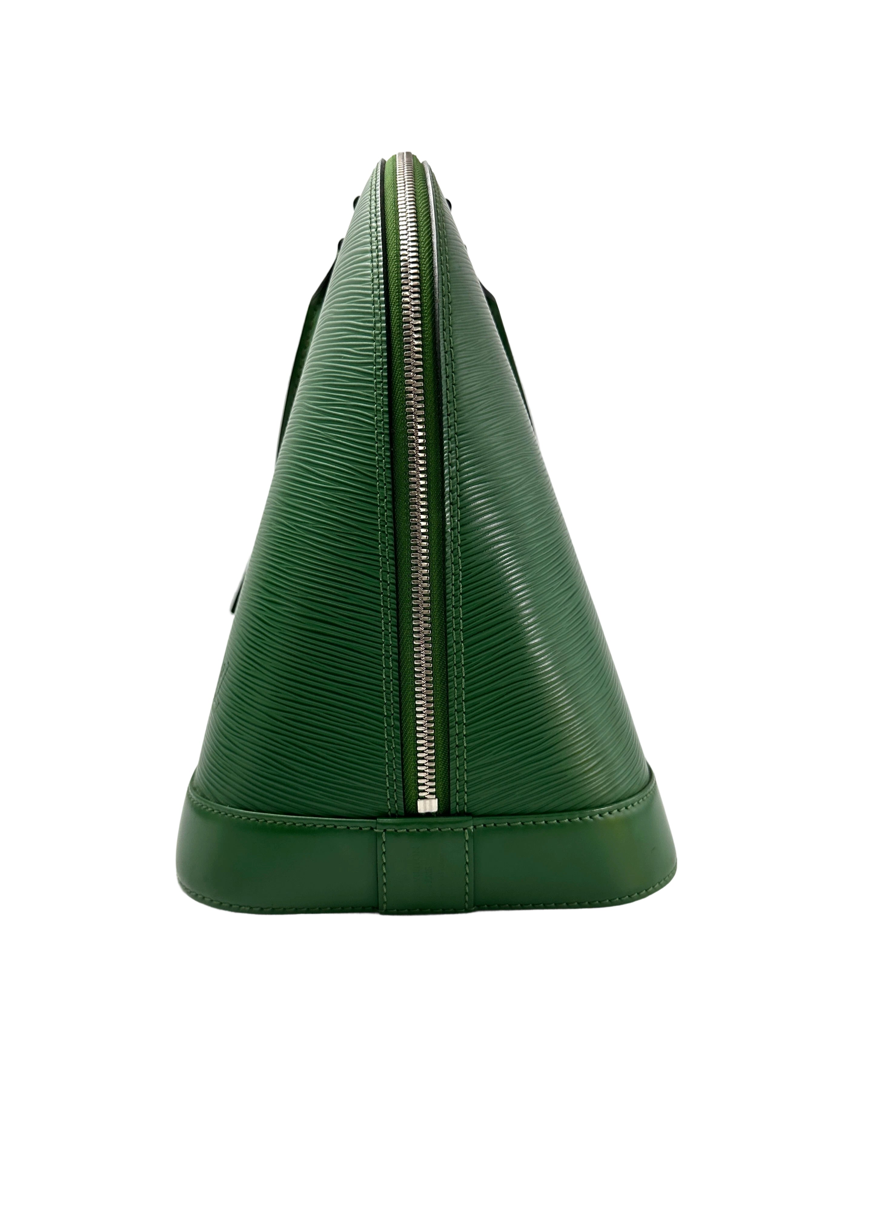Louis Vuitton Alma Green Epi Leather Handle Bag LV2733