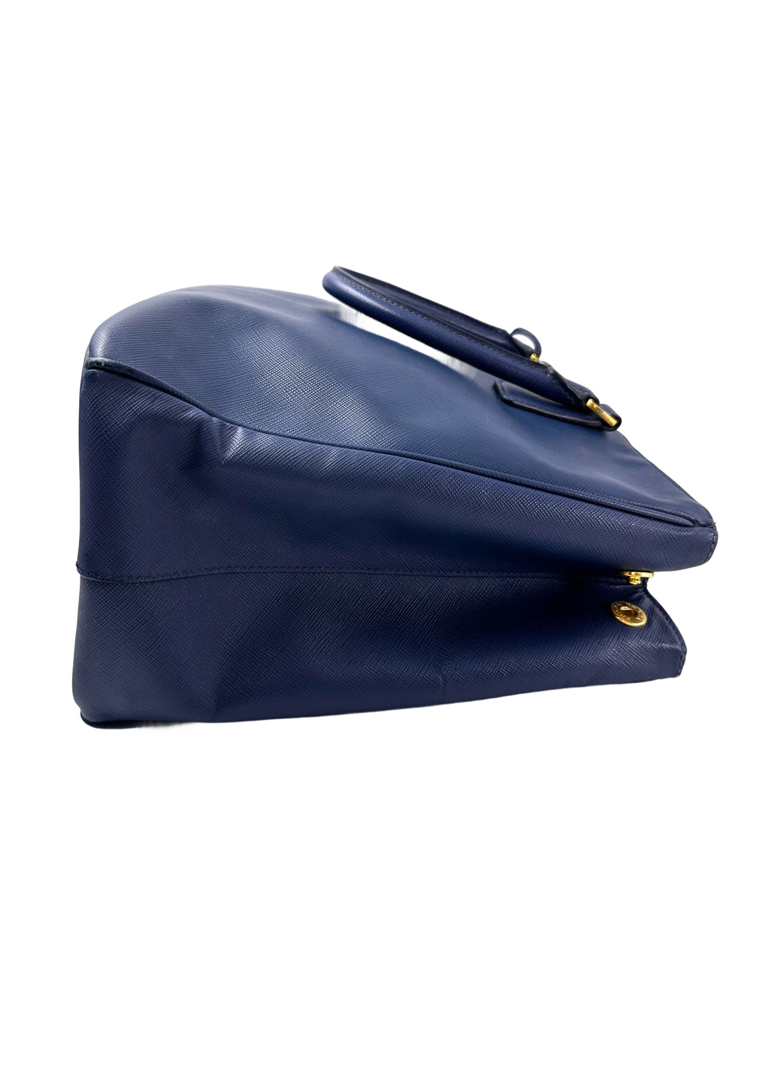 Prada Galleria Blue Saffiano Leather Handle Bag PR329